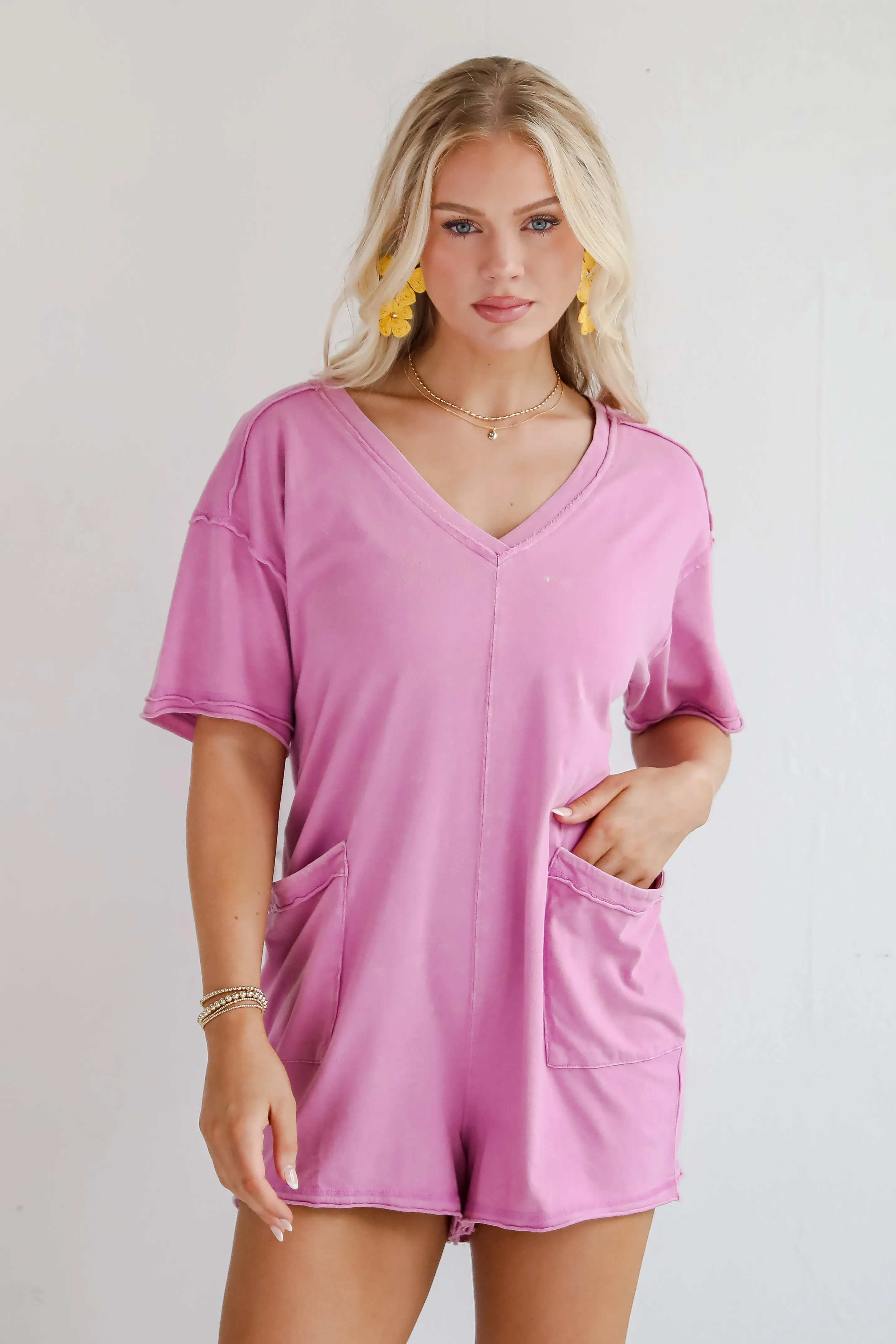 FINAL SALE - Lounge Look T-Shirt Romper