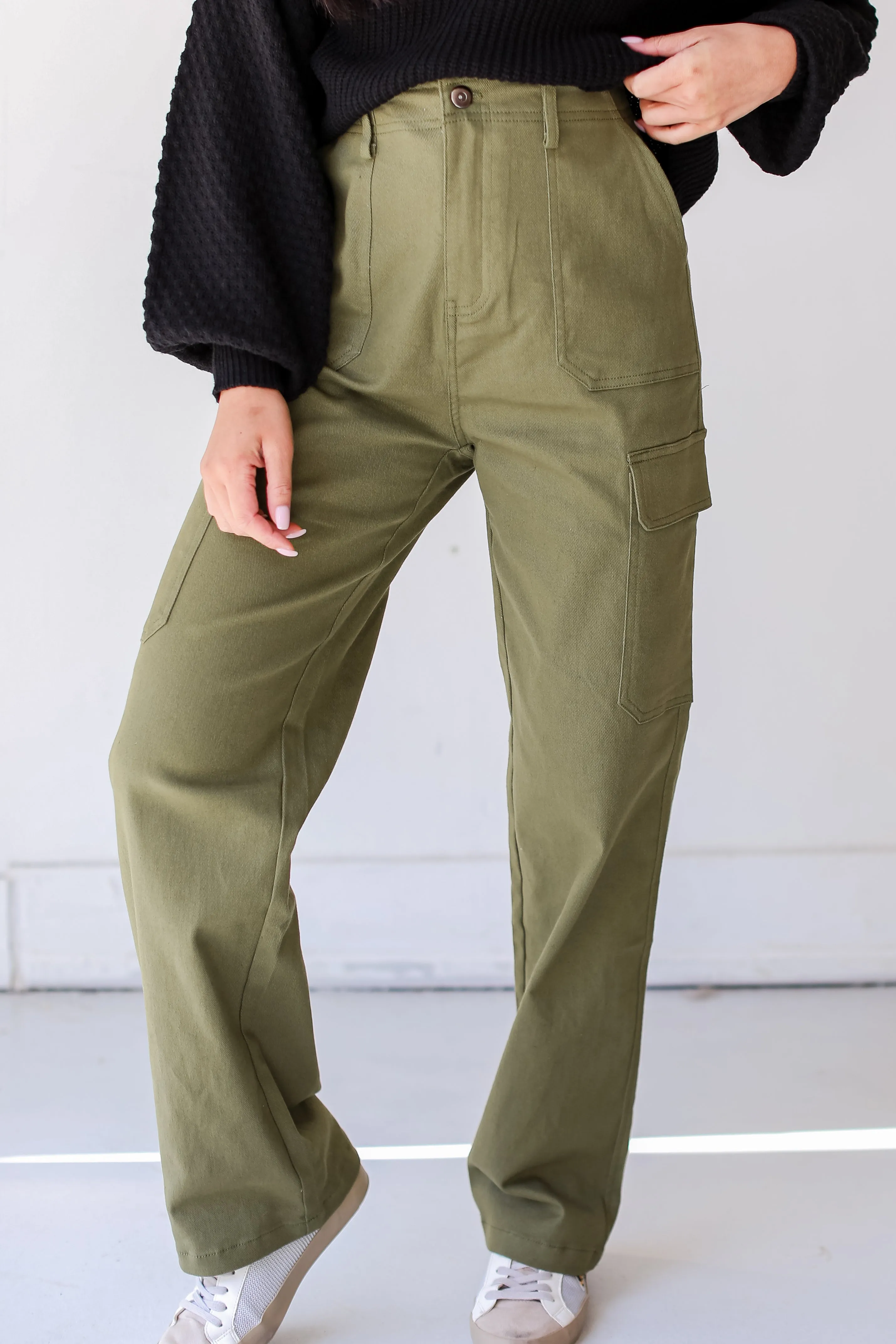 FINAL SALE - Outstanding Poise Cargo Jeans