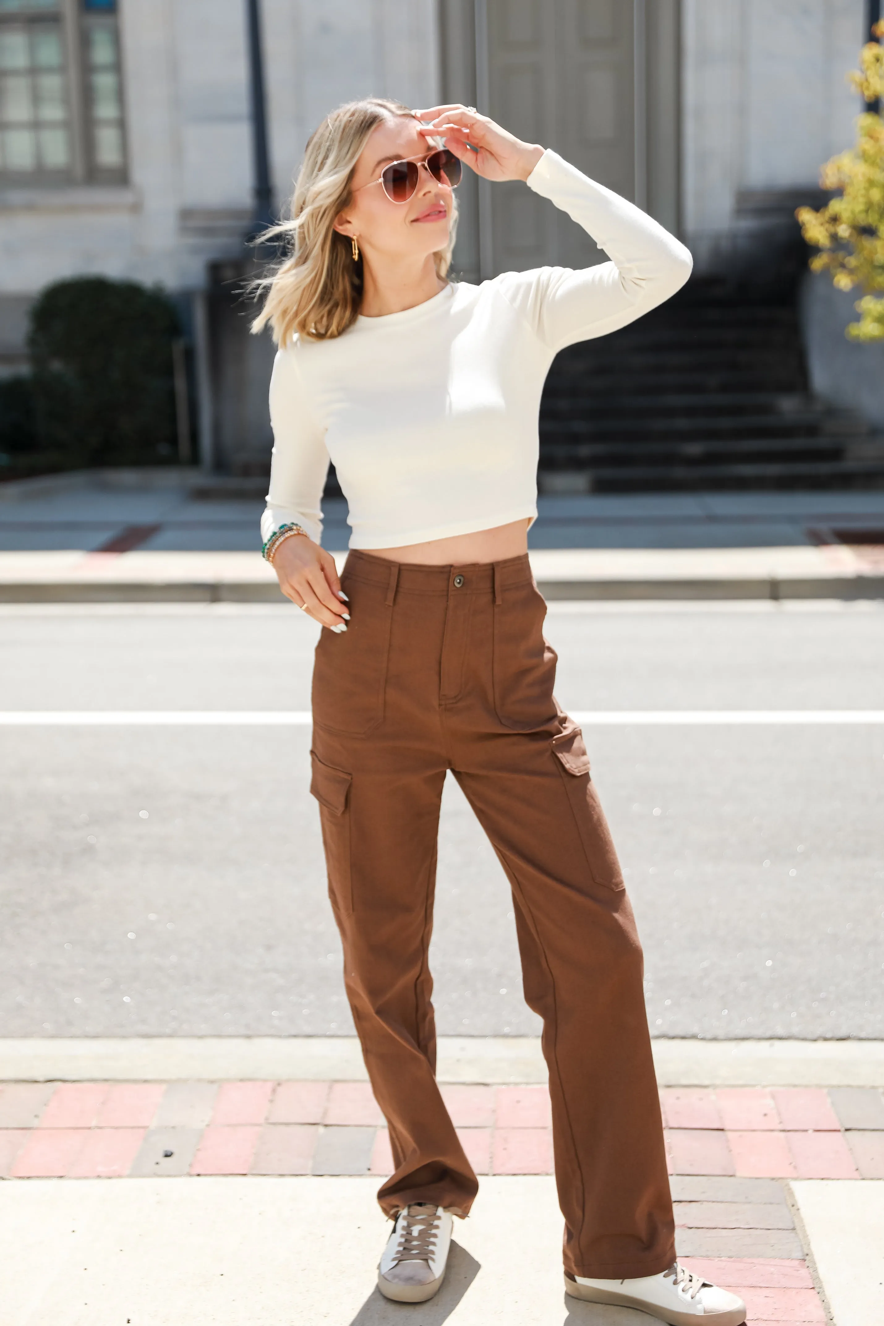 FINAL SALE - Outstanding Poise Cargo Jeans