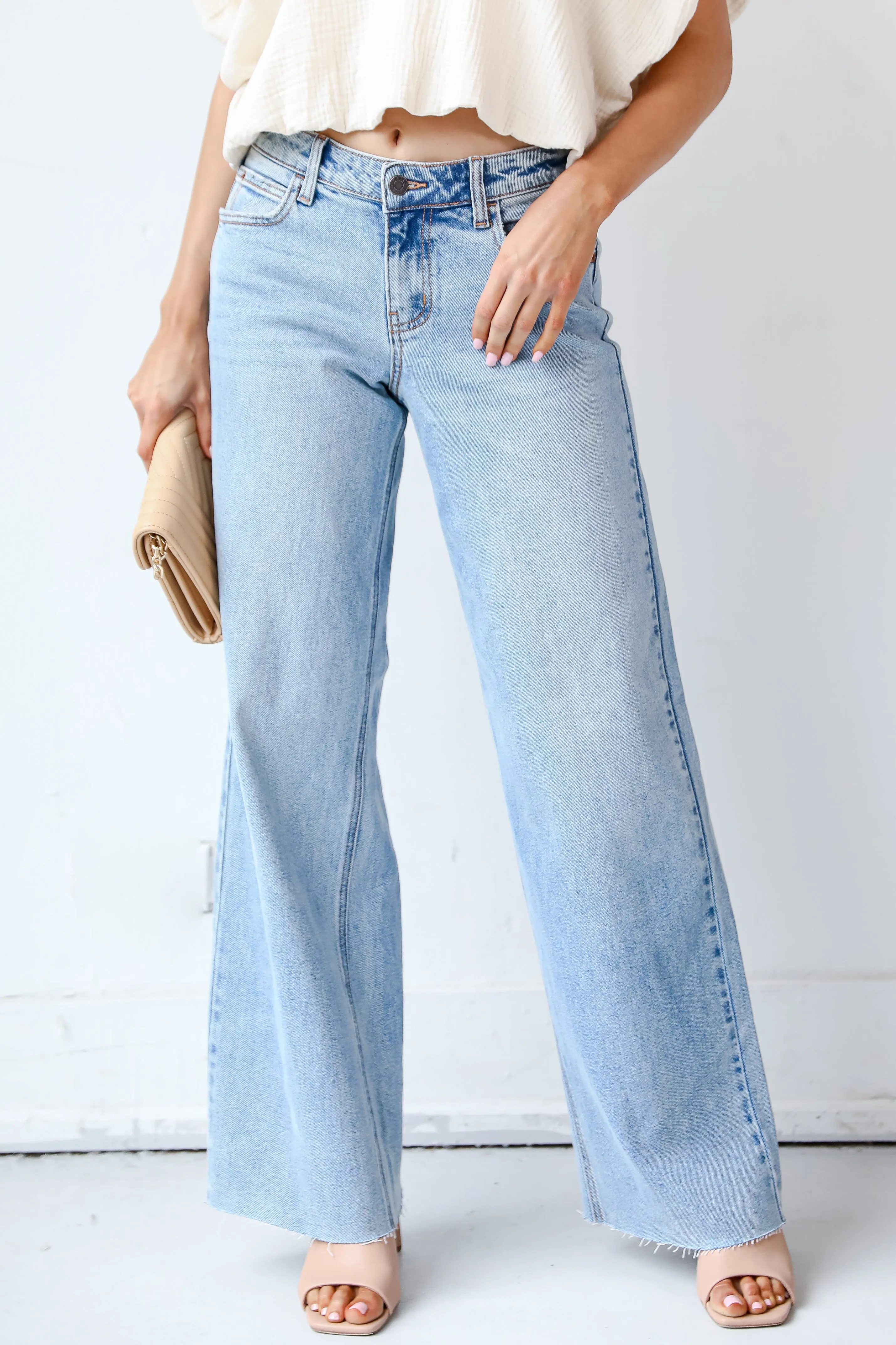 FINAL SALE - Perfect Idea Wide Leg Jeans