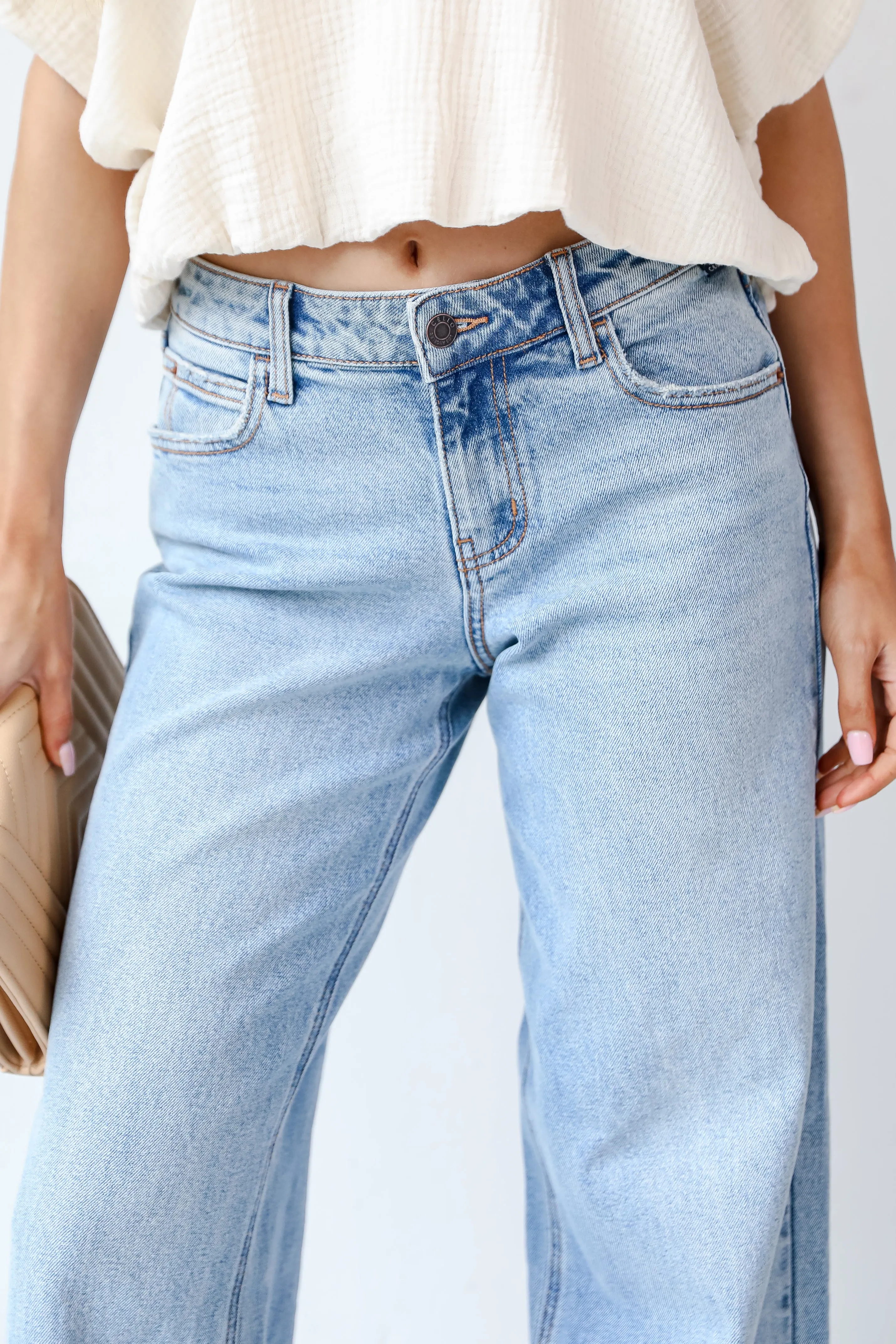 FINAL SALE - Perfect Idea Wide Leg Jeans