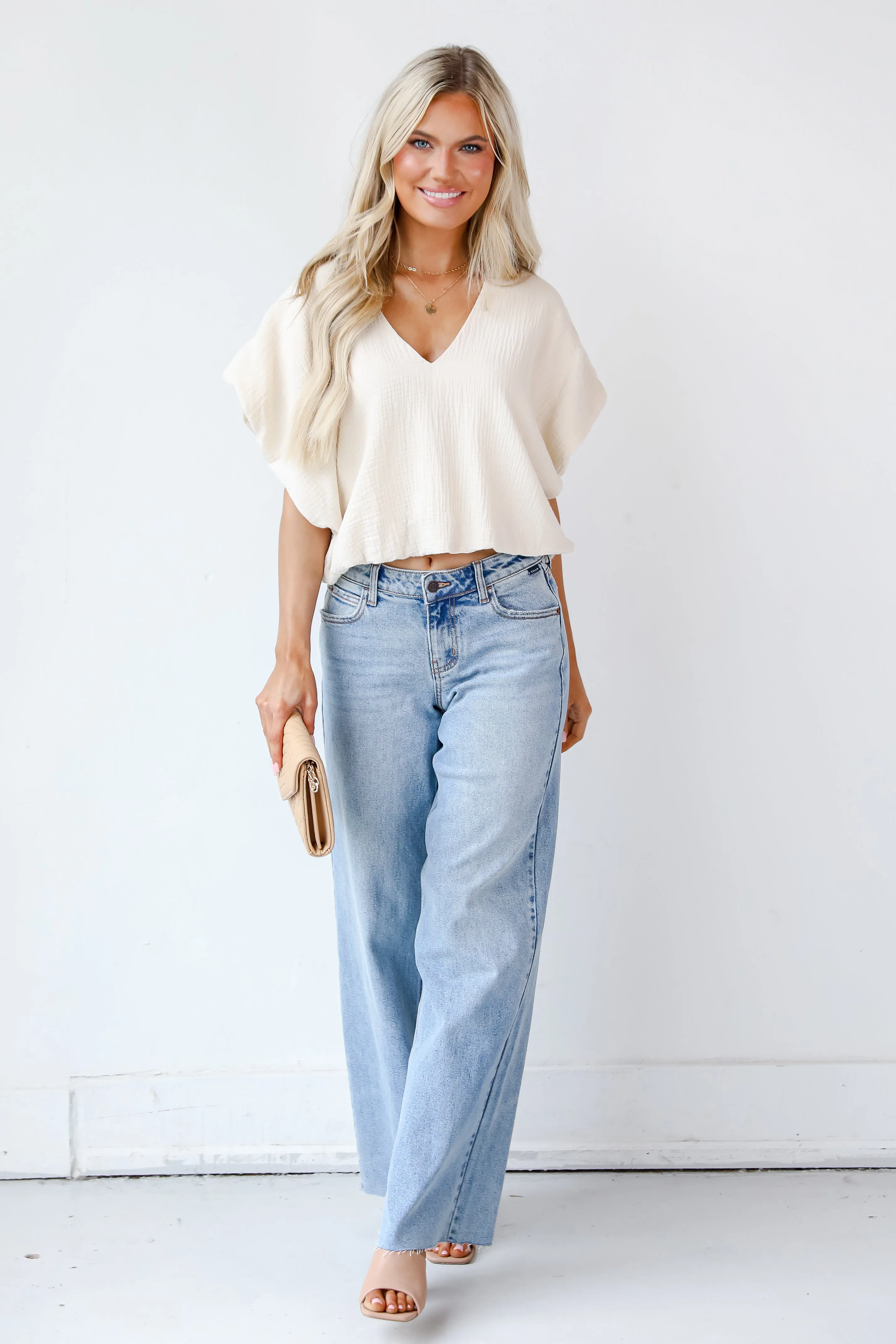 FINAL SALE - Perfect Idea Wide Leg Jeans