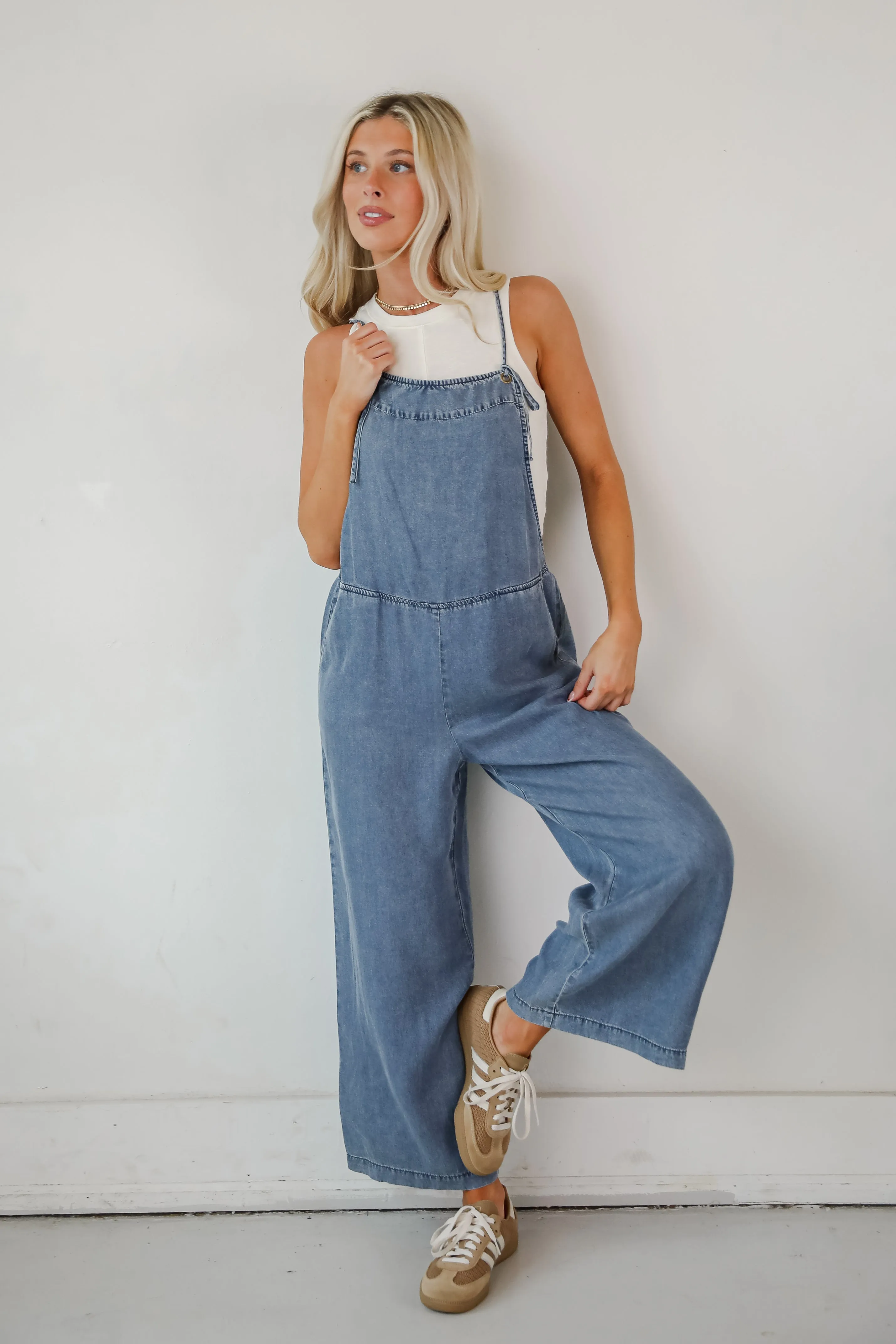 FINAL SALE - Polished Icon Denim Jumpsuit