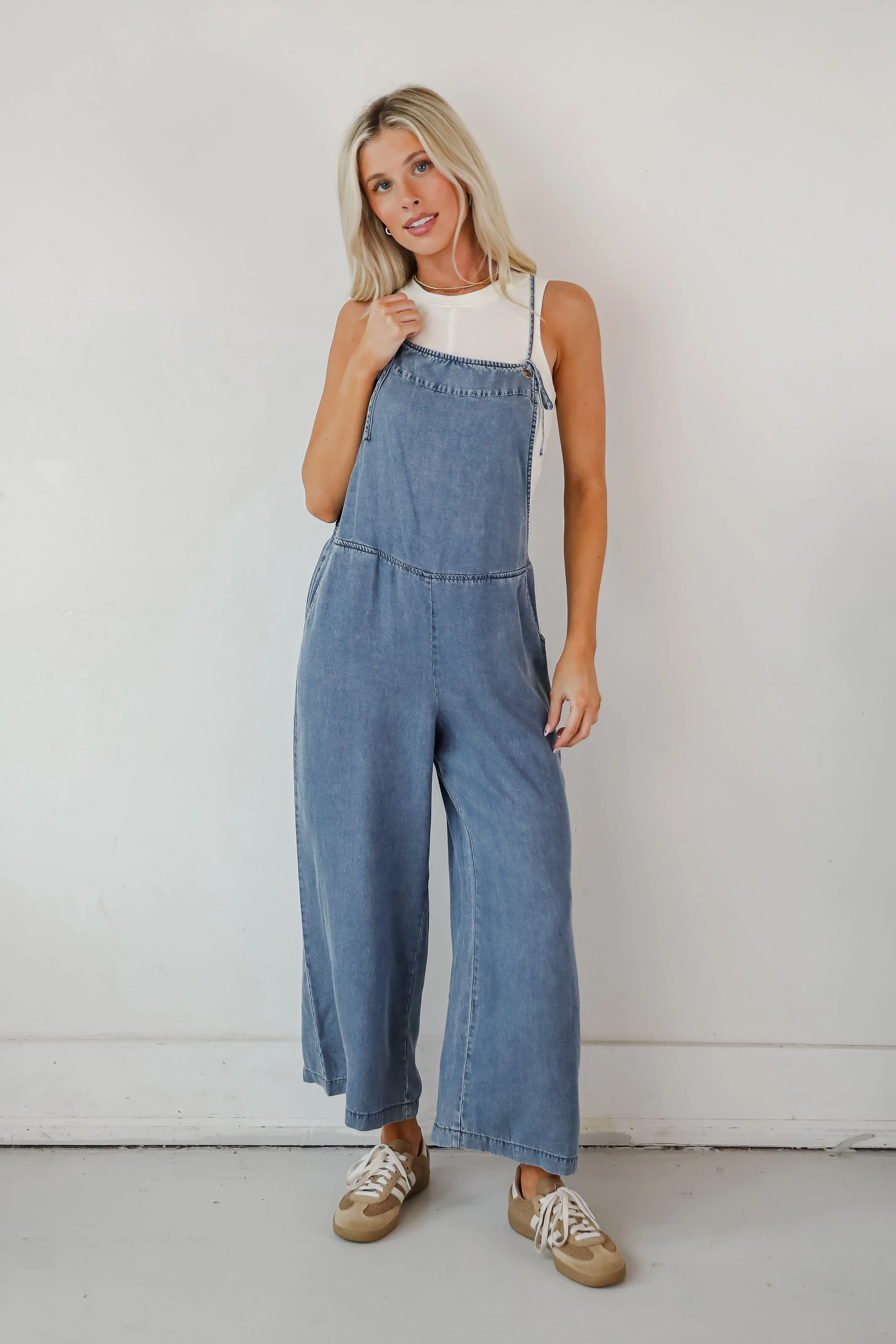 FINAL SALE - Polished Icon Denim Jumpsuit