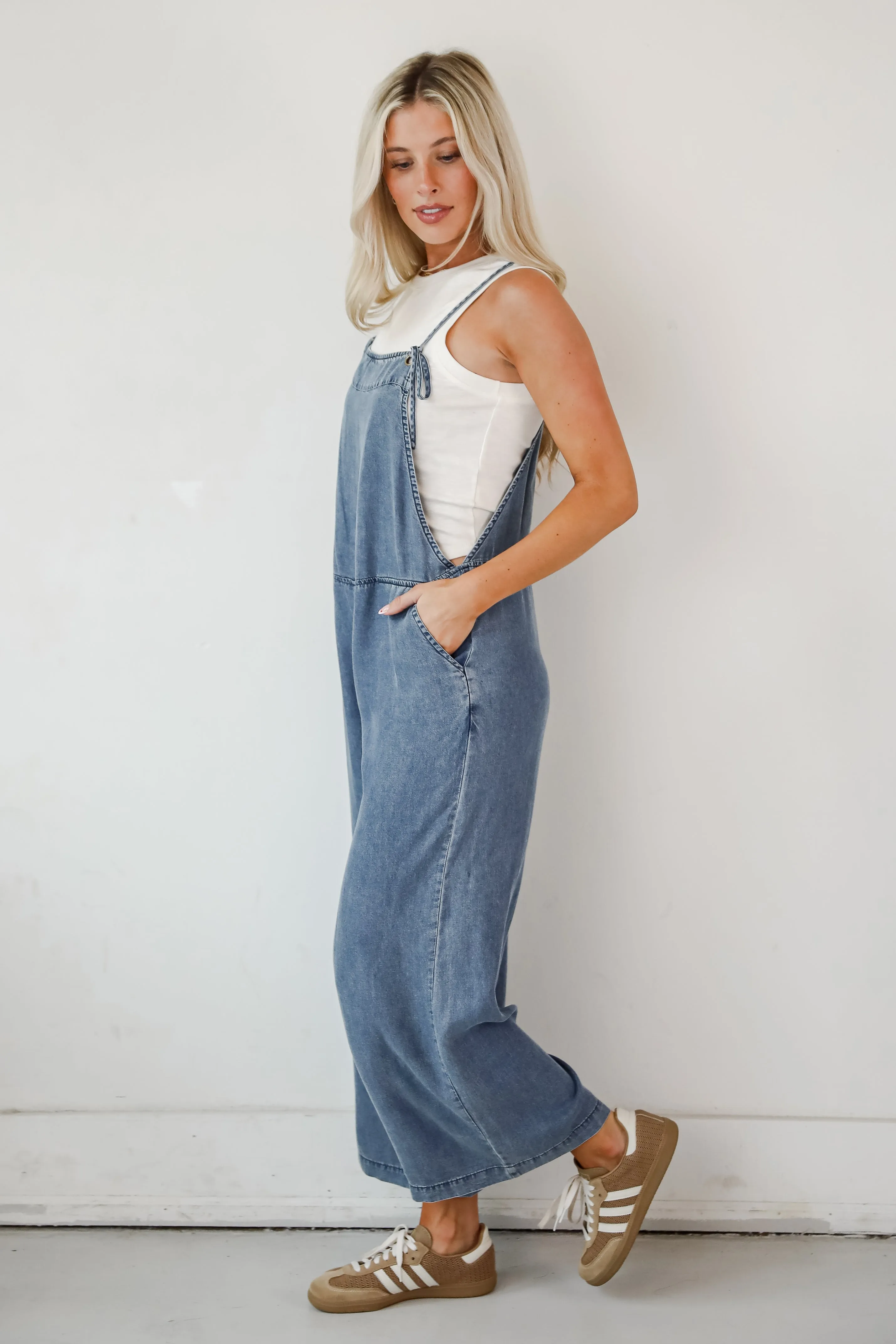 FINAL SALE - Polished Icon Denim Jumpsuit