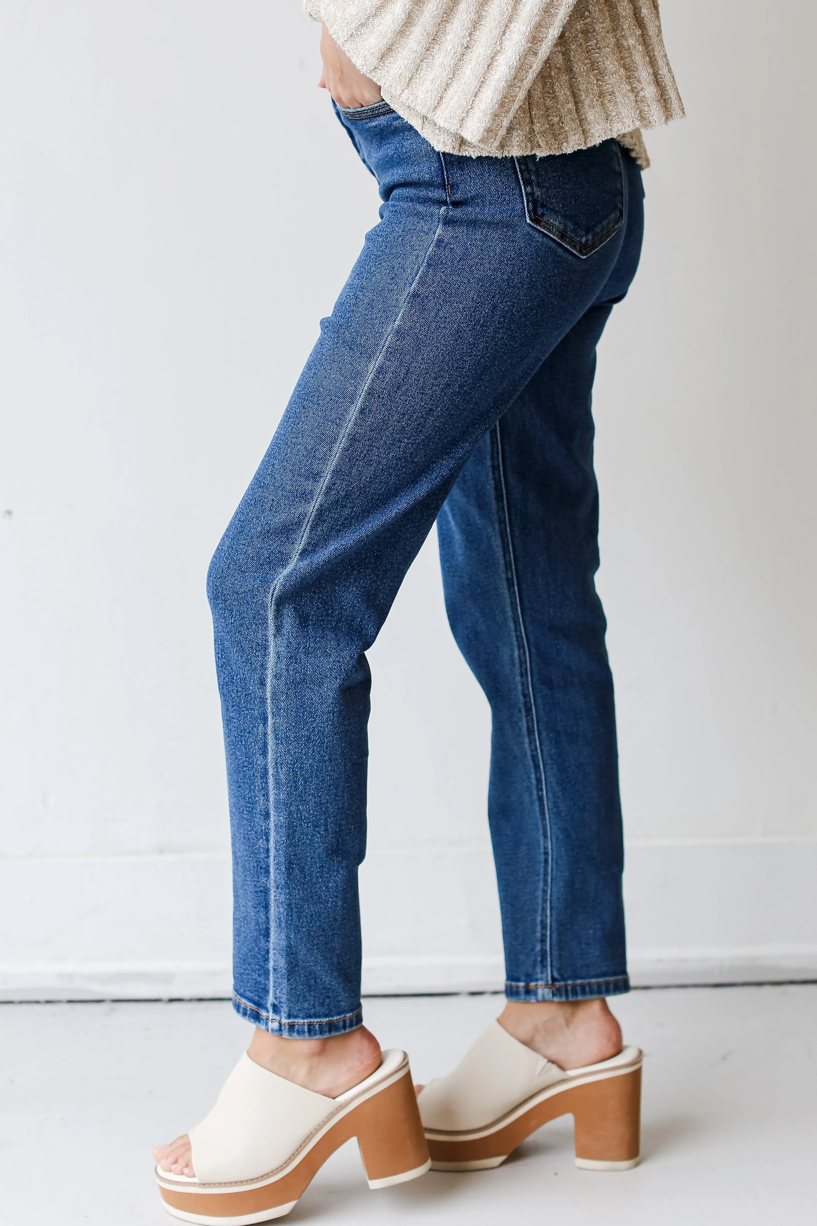 FINAL SALE - Ready To Vibe Mom Jeans