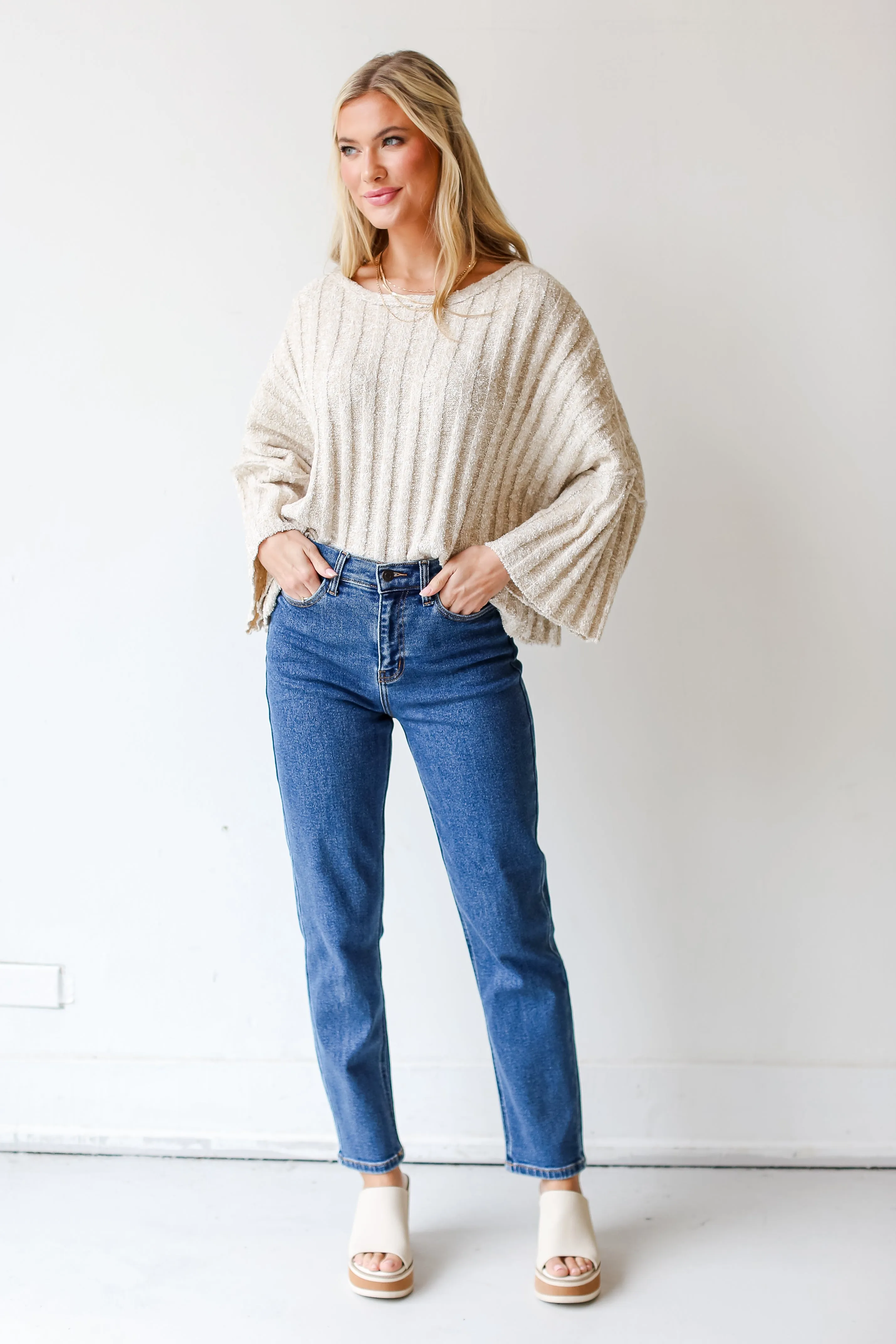FINAL SALE - Ready To Vibe Mom Jeans