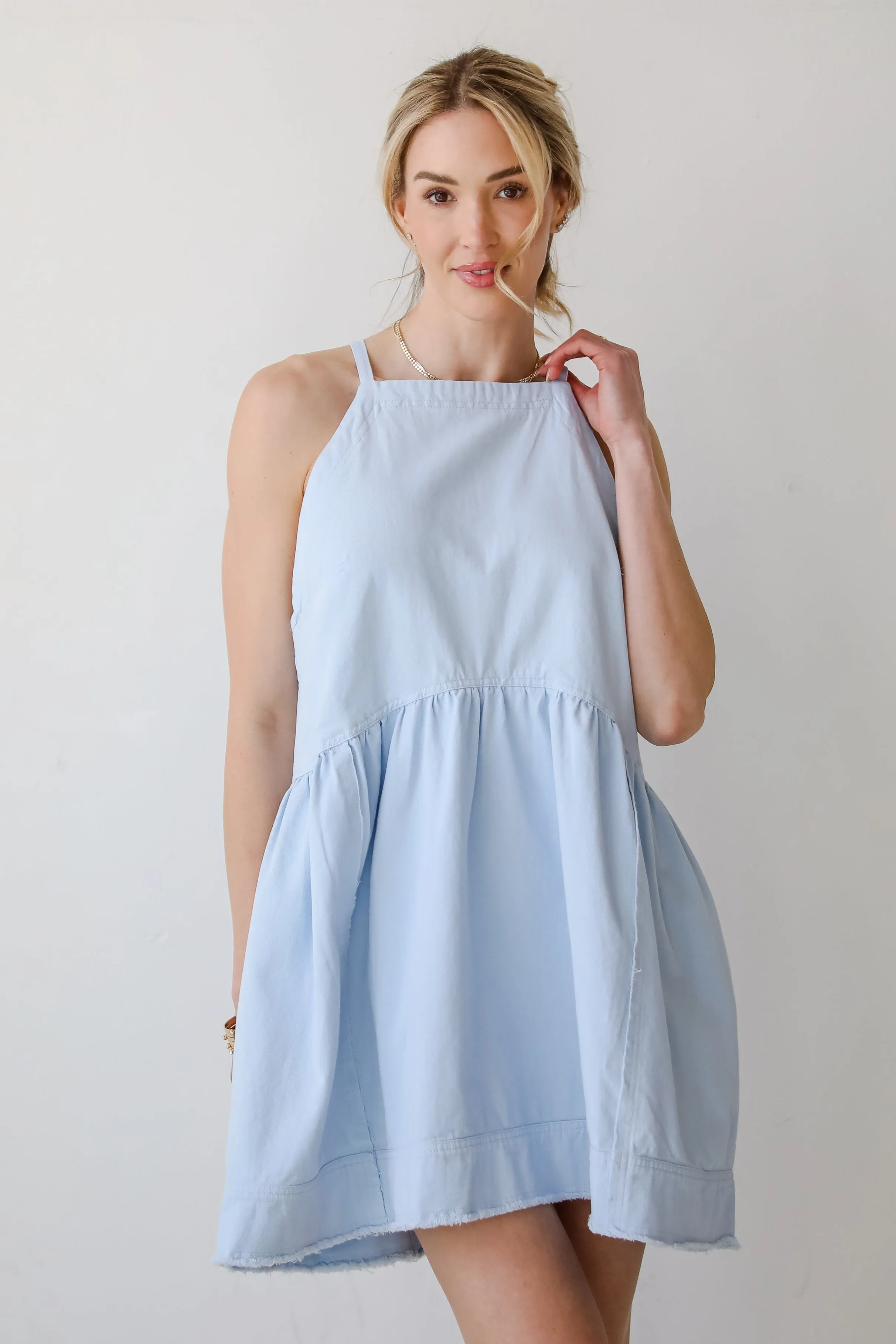 FINAL SALE - Sweetly Made Denim Mini Dress