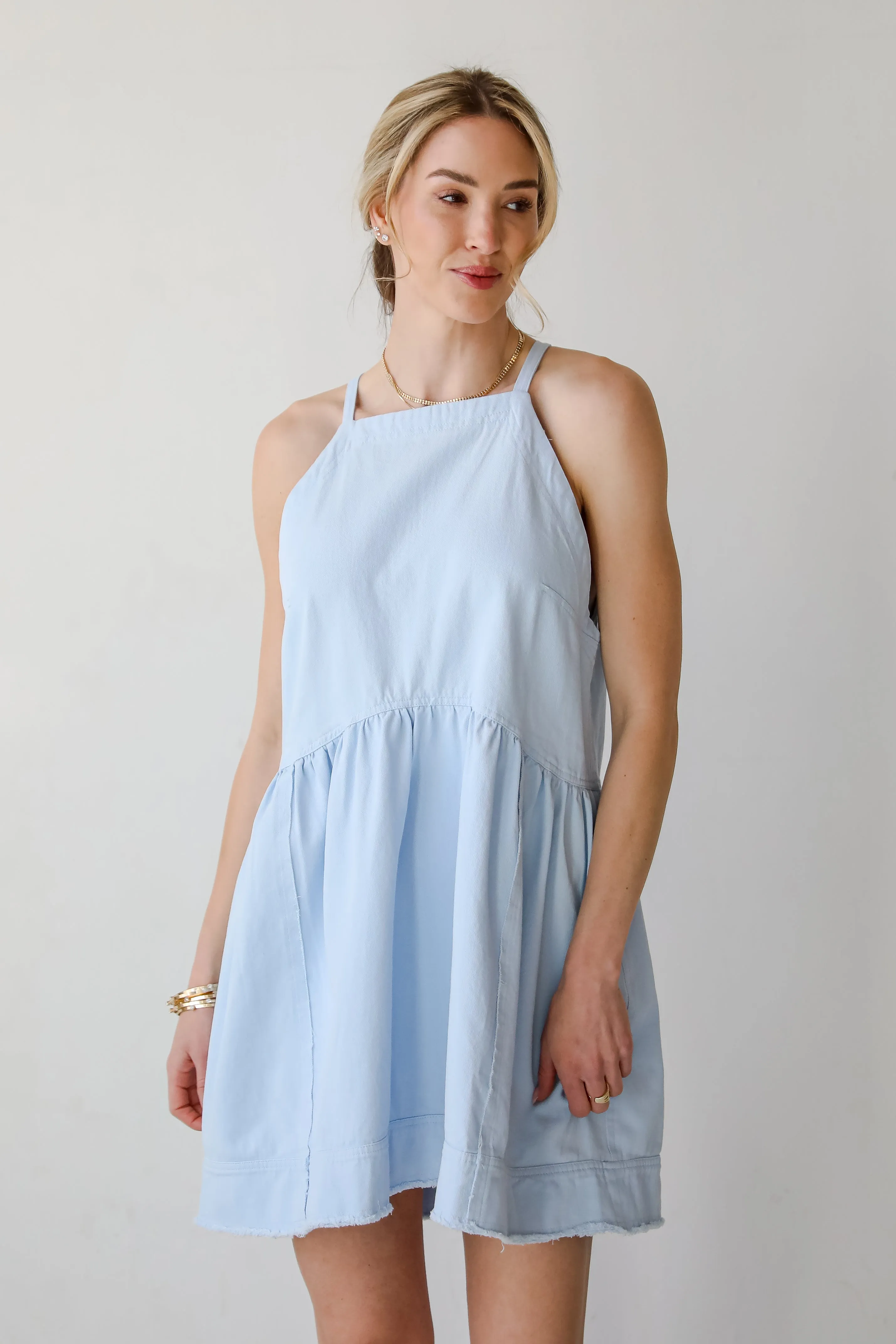 FINAL SALE - Sweetly Made Denim Mini Dress