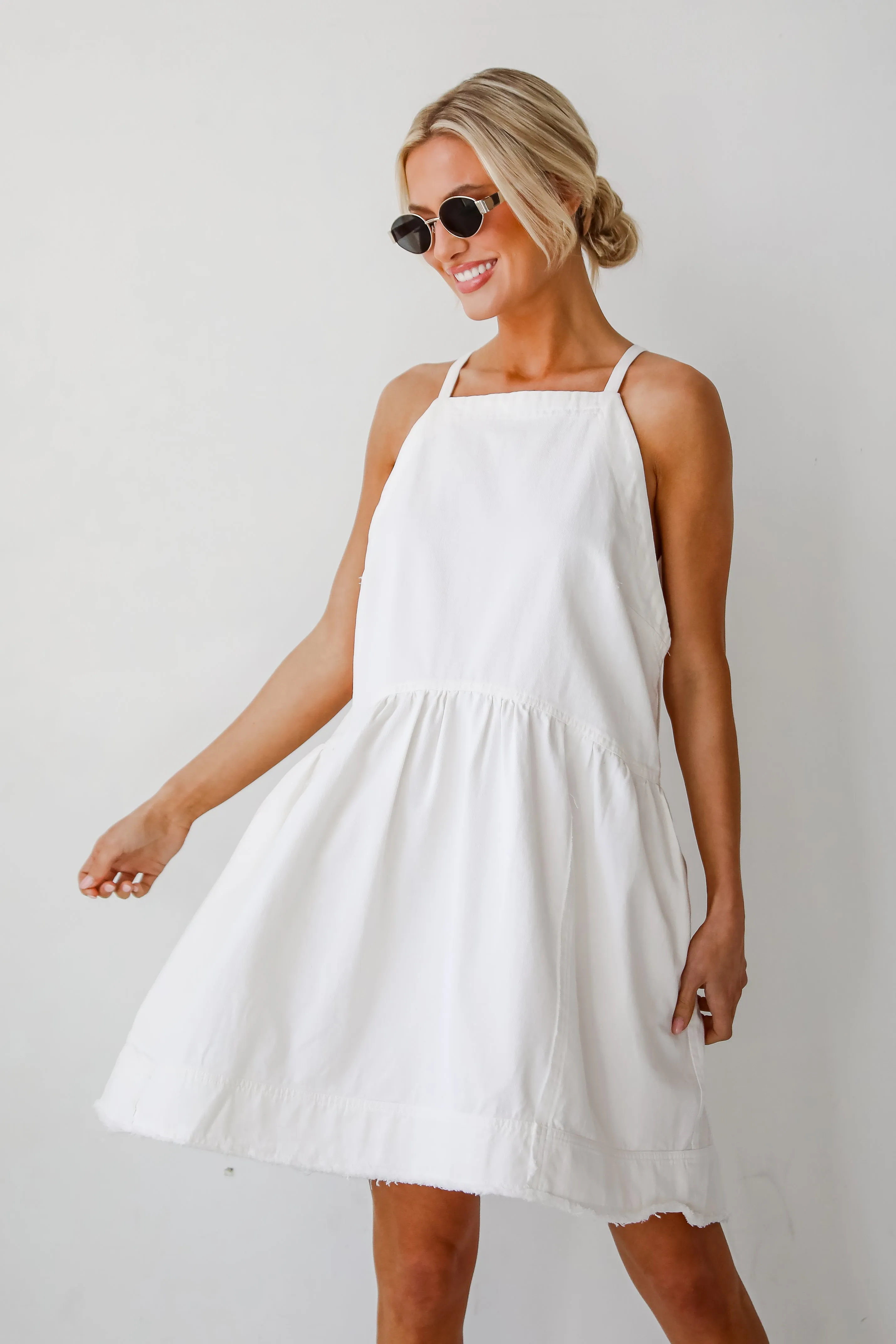 FINAL SALE - Sweetly Made Denim Mini Dress