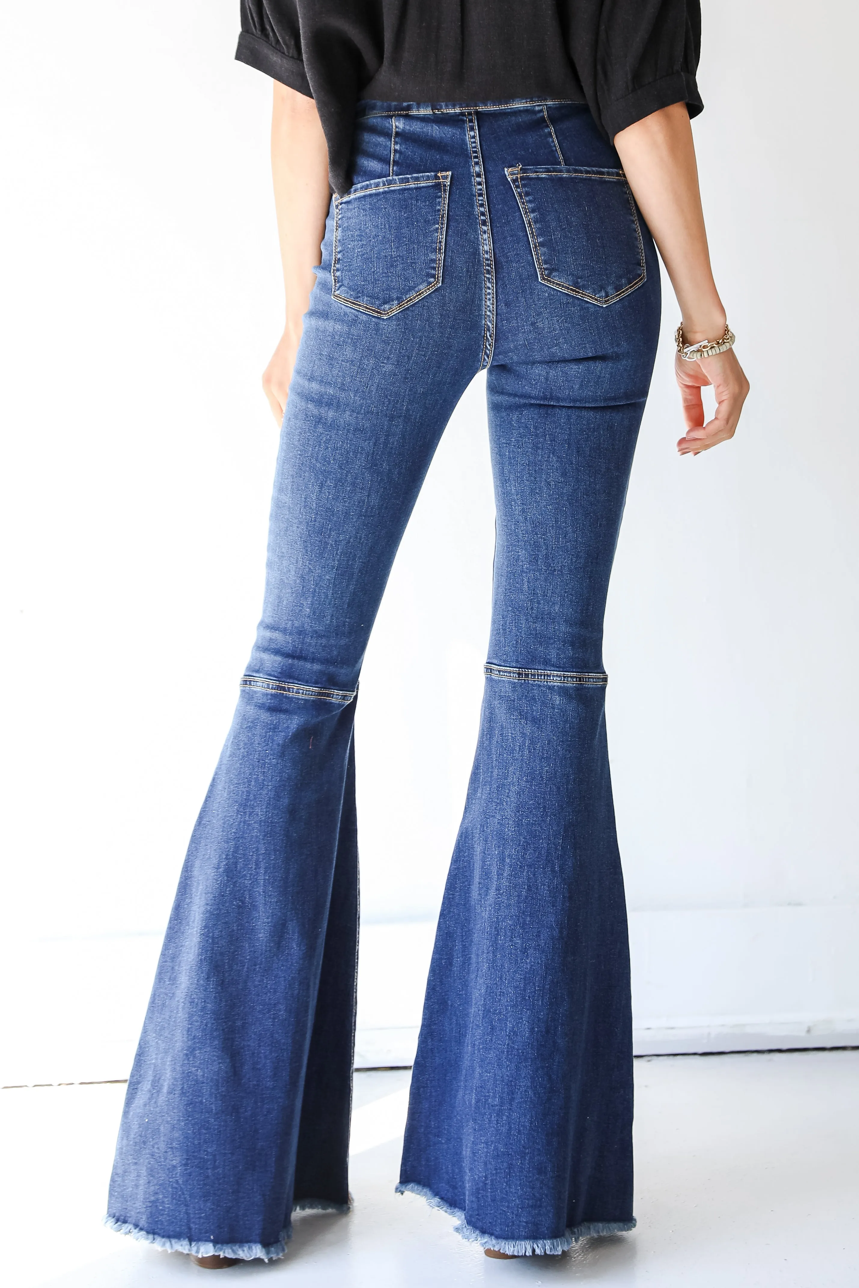 FINAL SALE - Think Trendy Flare Jeans