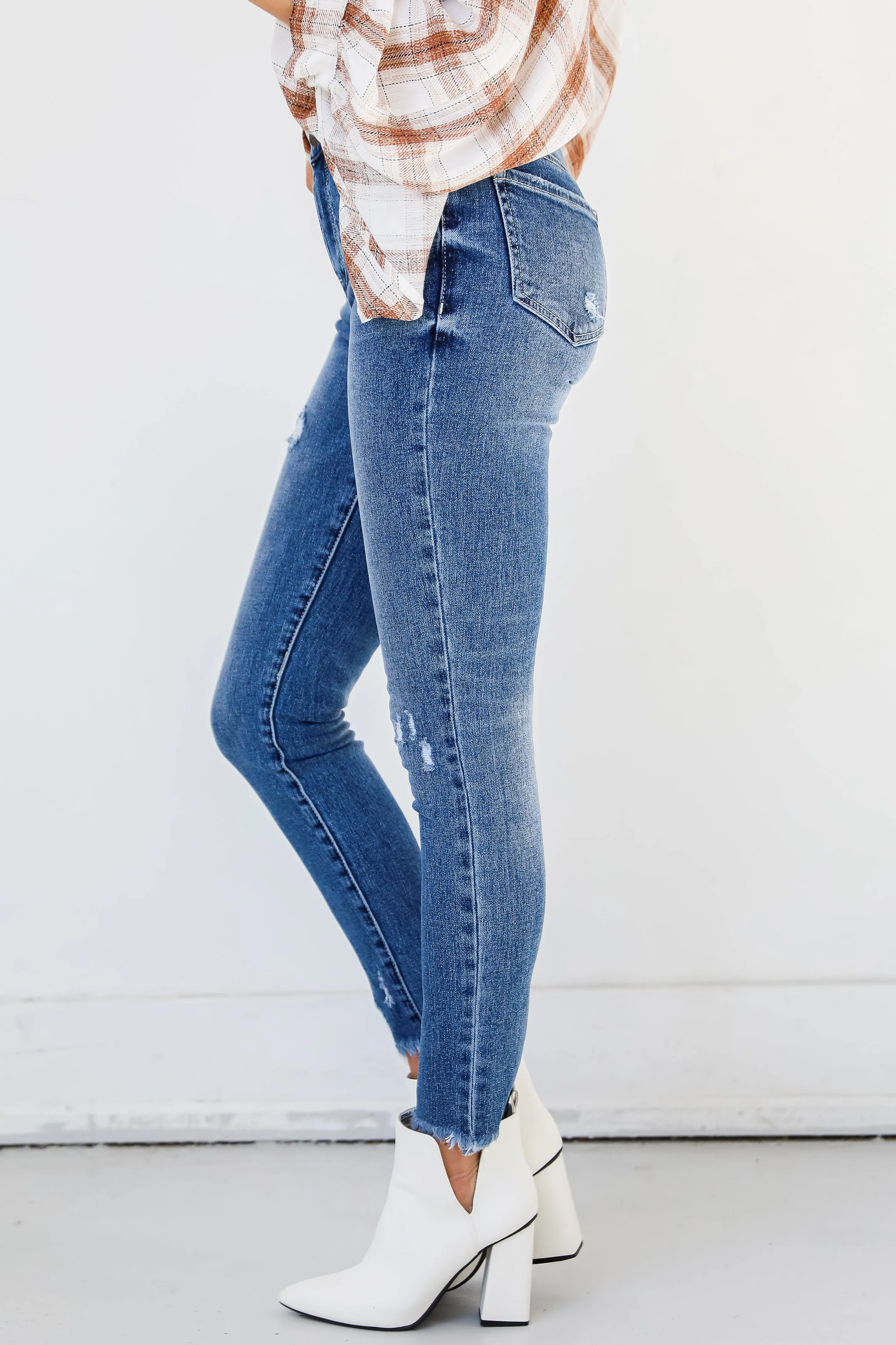 FINAL SALE - Truly Cool Distressed Skinny Jeans