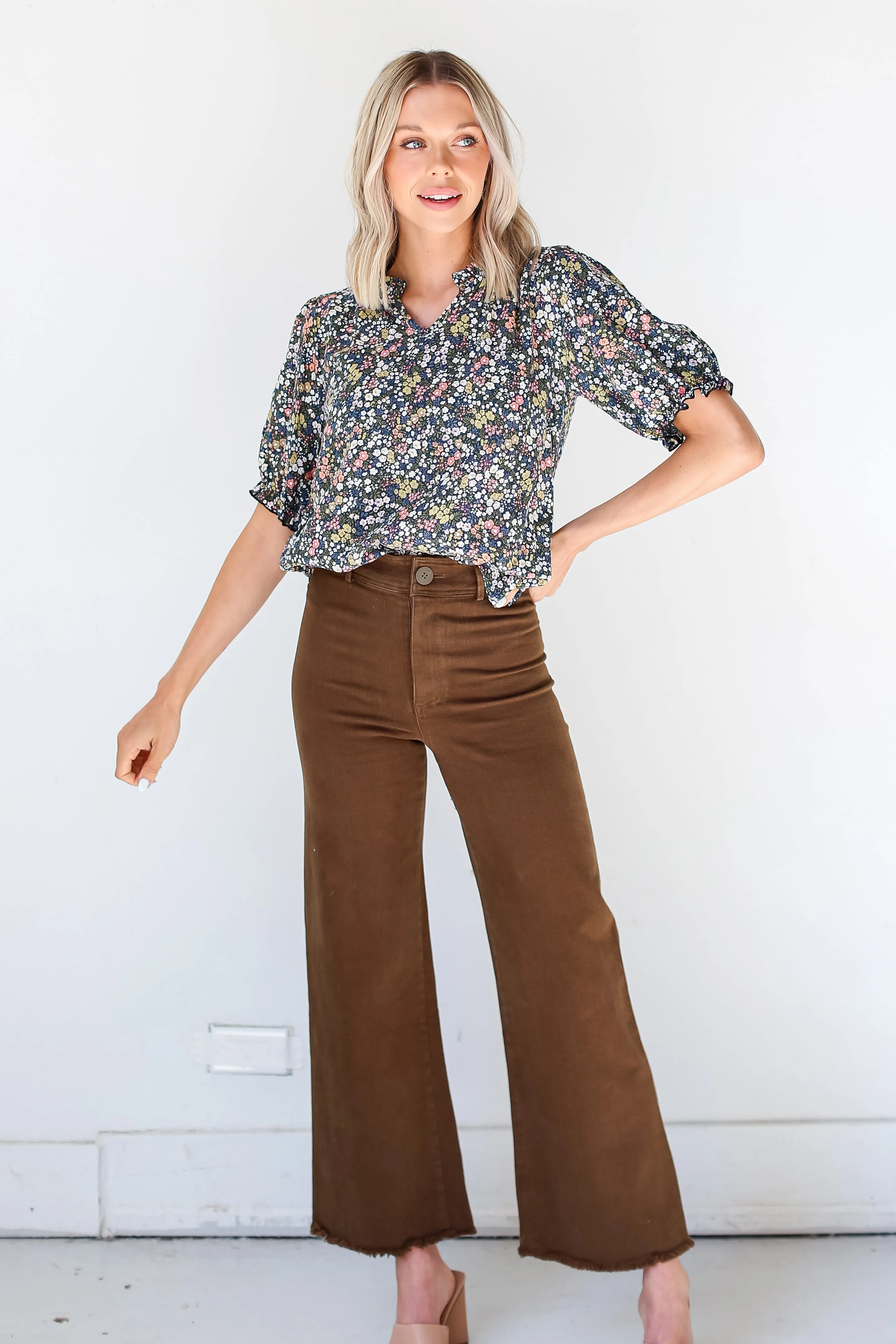 FINAL SALE - Unique Approach Wide Leg Jeans