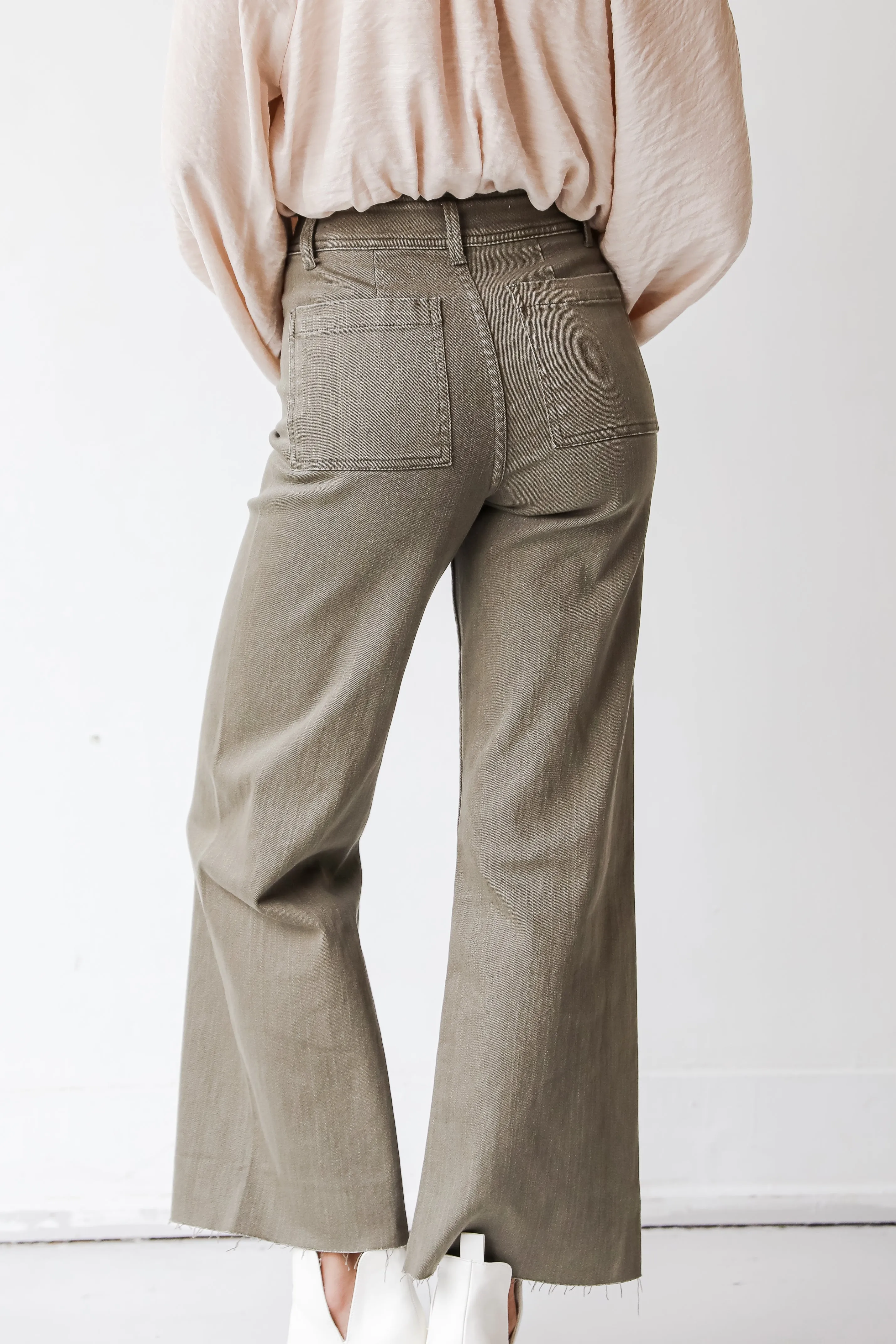 FINAL SALE - Wherever You Go Straight Wide Leg Jeans