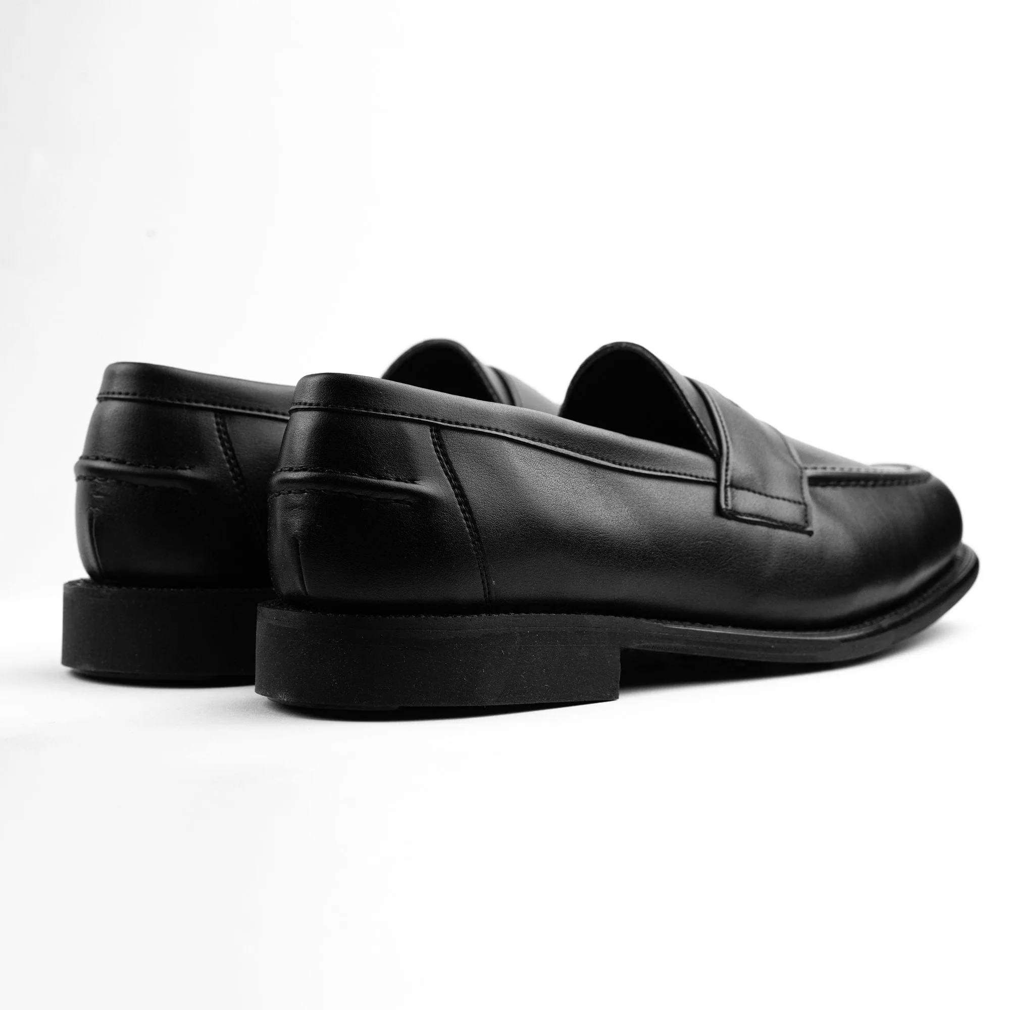 Fitzroy Cactus Leather Vegan Penny Loafer | Black