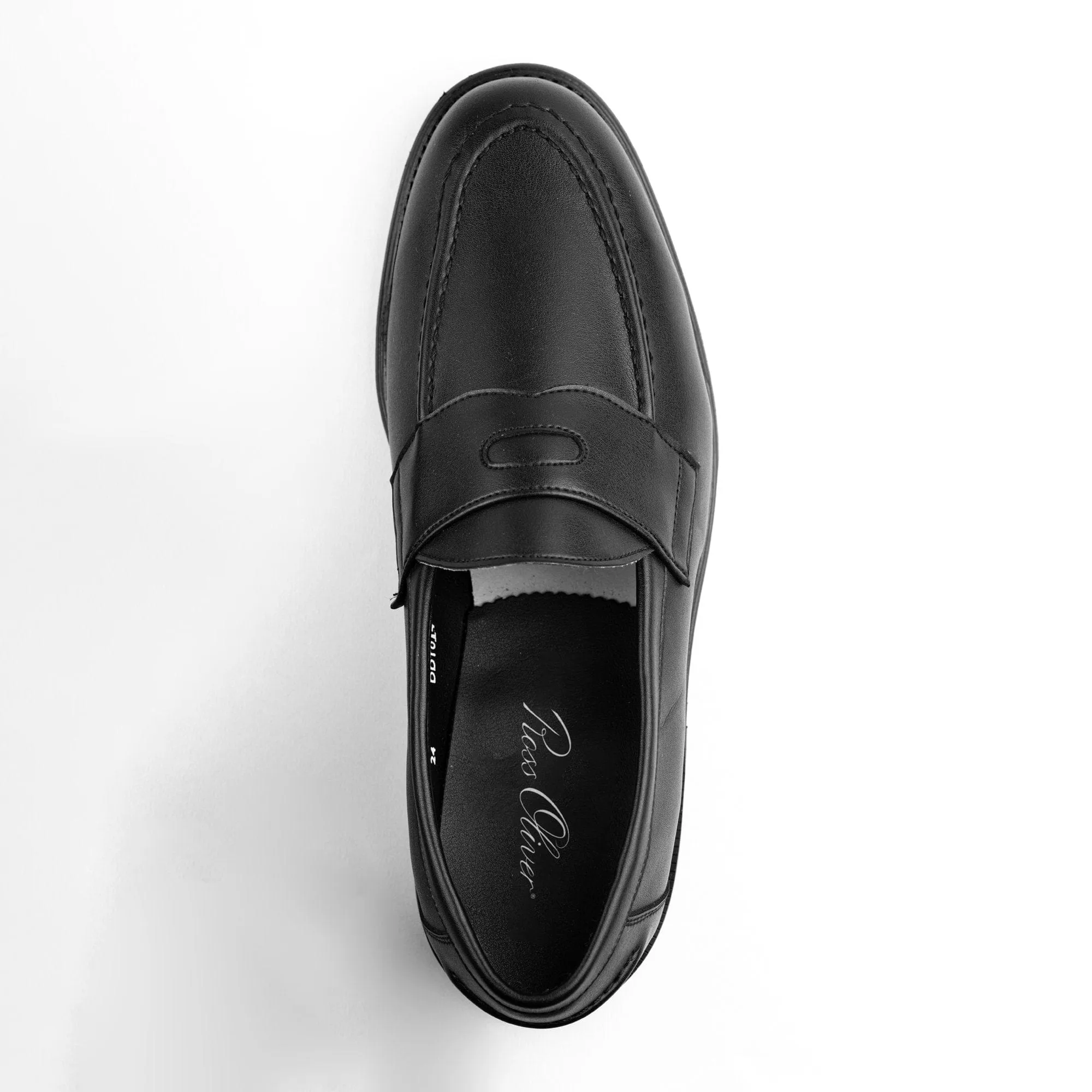Fitzroy Cactus Leather Vegan Penny Loafer | Black
