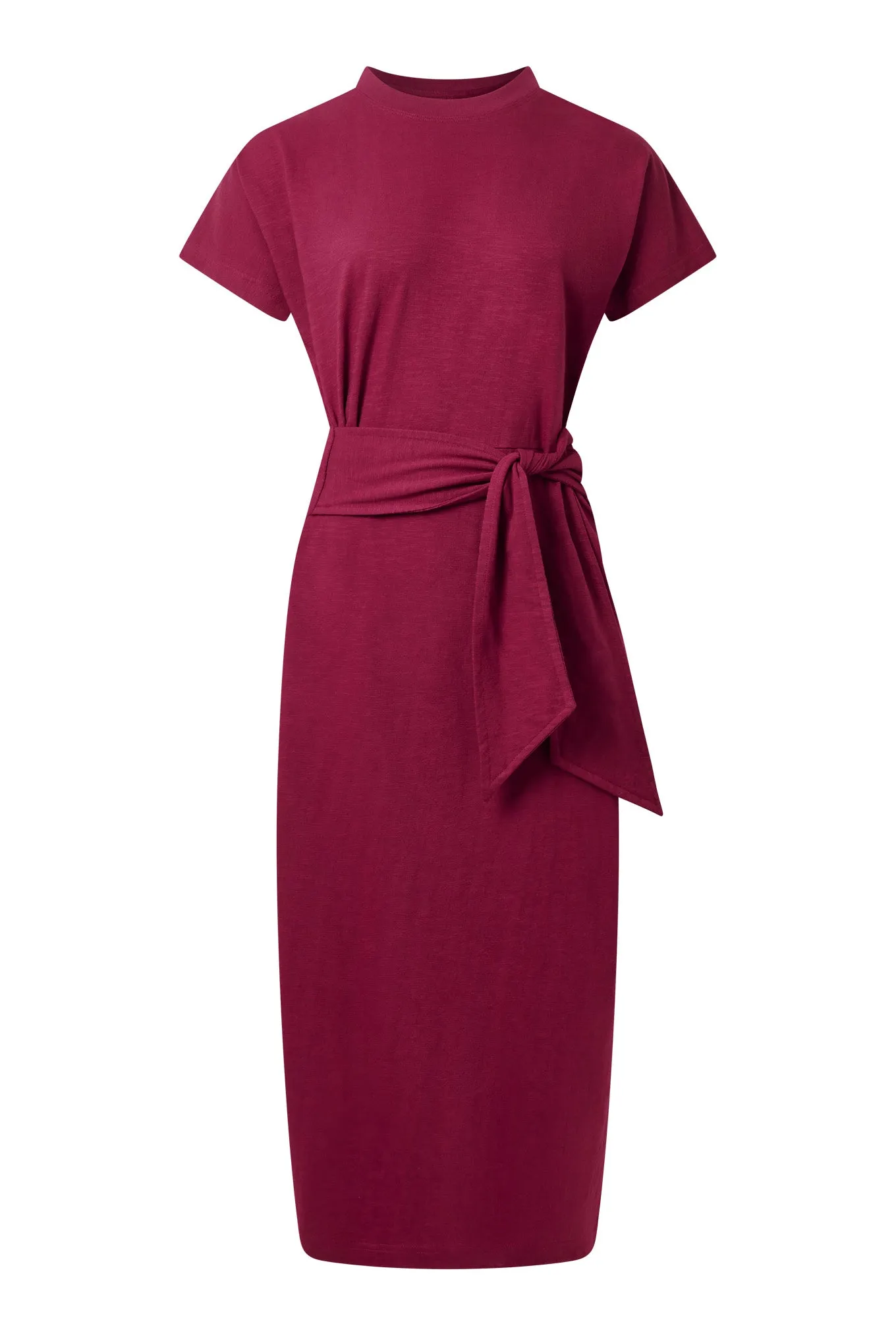 Fonda Women's Organic Cotton Dress | Berry