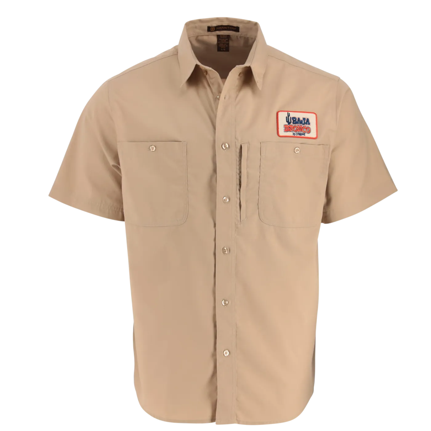 Ford Baja Bronco Stroppe Mens Button Pocket Mechanic Shirt