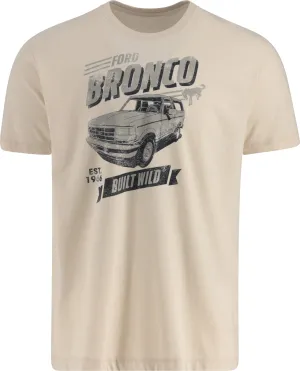 Ford Bronco Built Wild Since 1966 Mens Retro T-Shirt
