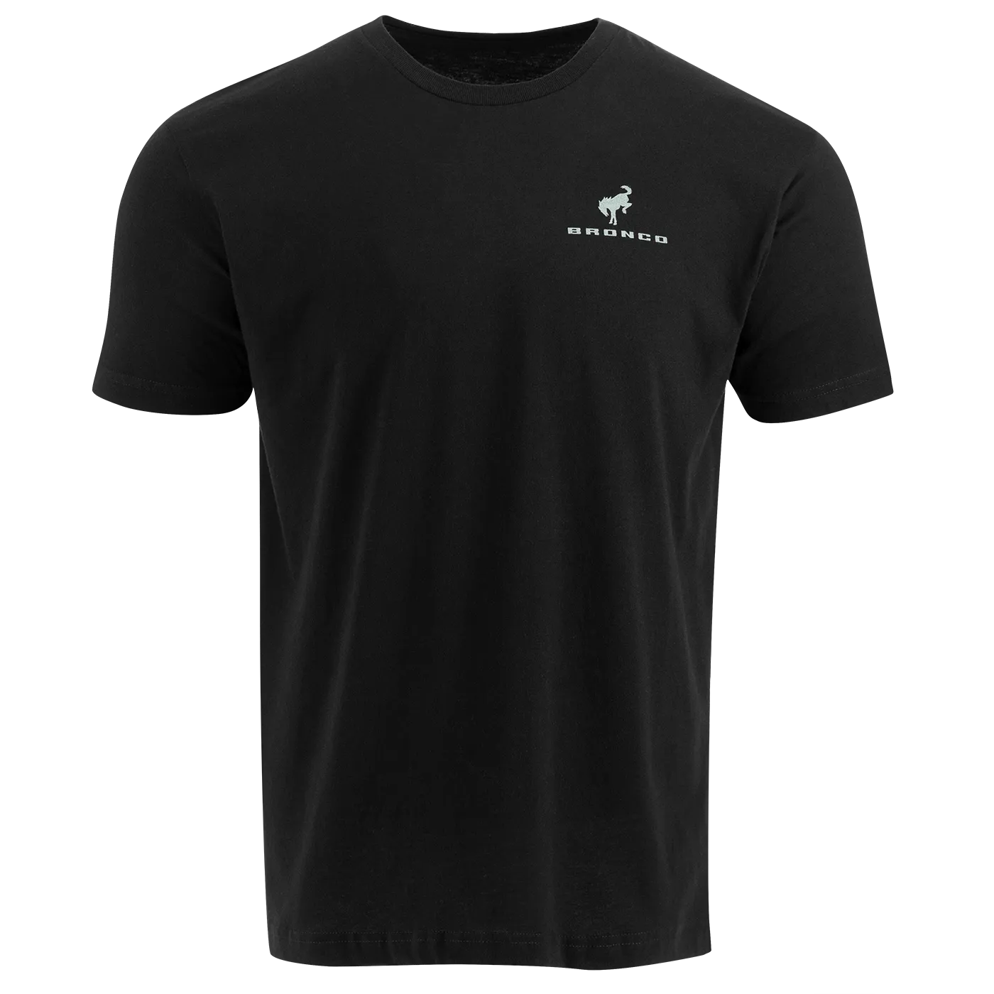 Ford Bronco Camping Scene Mens Black Short Sleeve T-Shirt