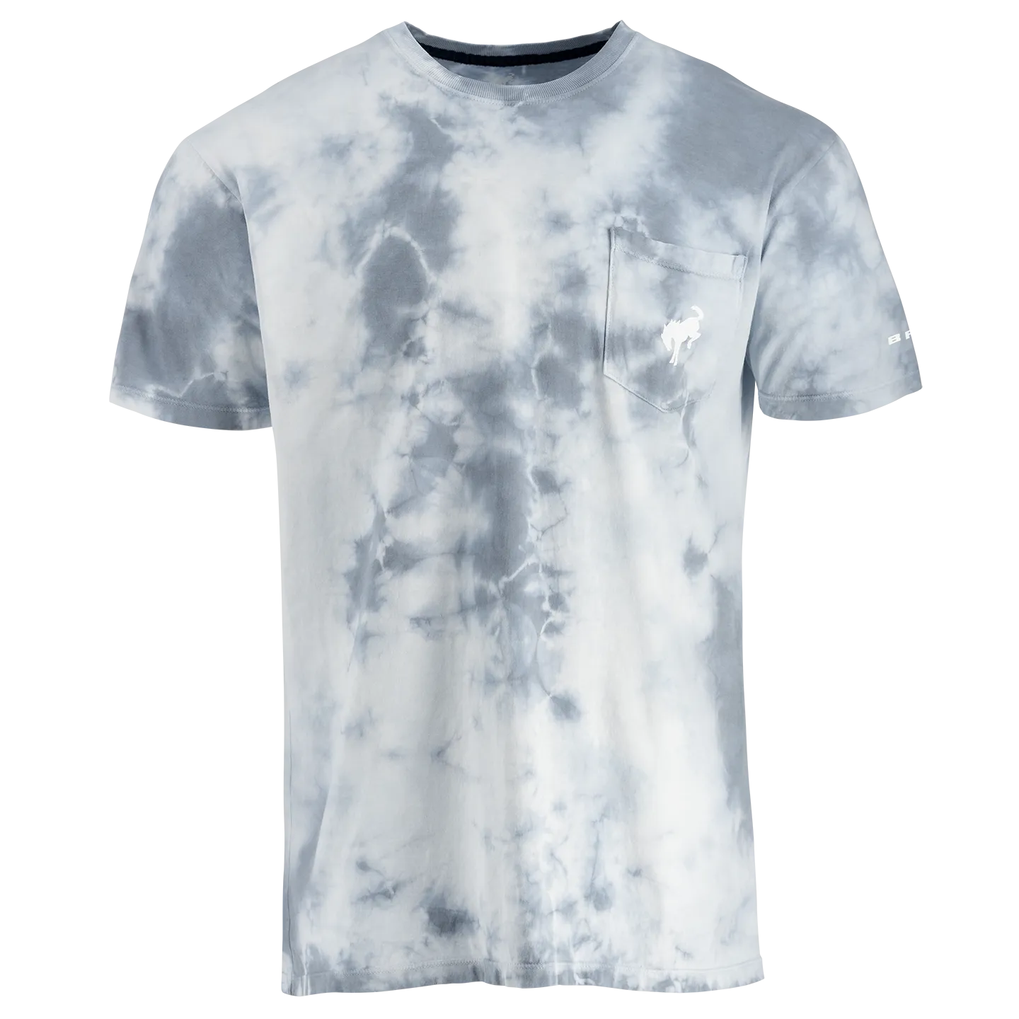 Ford Bronco Mens Enjoy the Ride Palm Tree Tie Dye Pocket T-Shirt