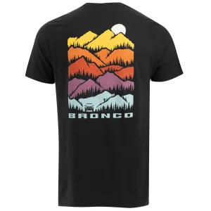 Ford Bronco Mens Multicolor Mountains Short Sleeve T-Shirt