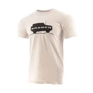 Ford Bronco Mens Off Road Beige Short Sleeve T-Shirt