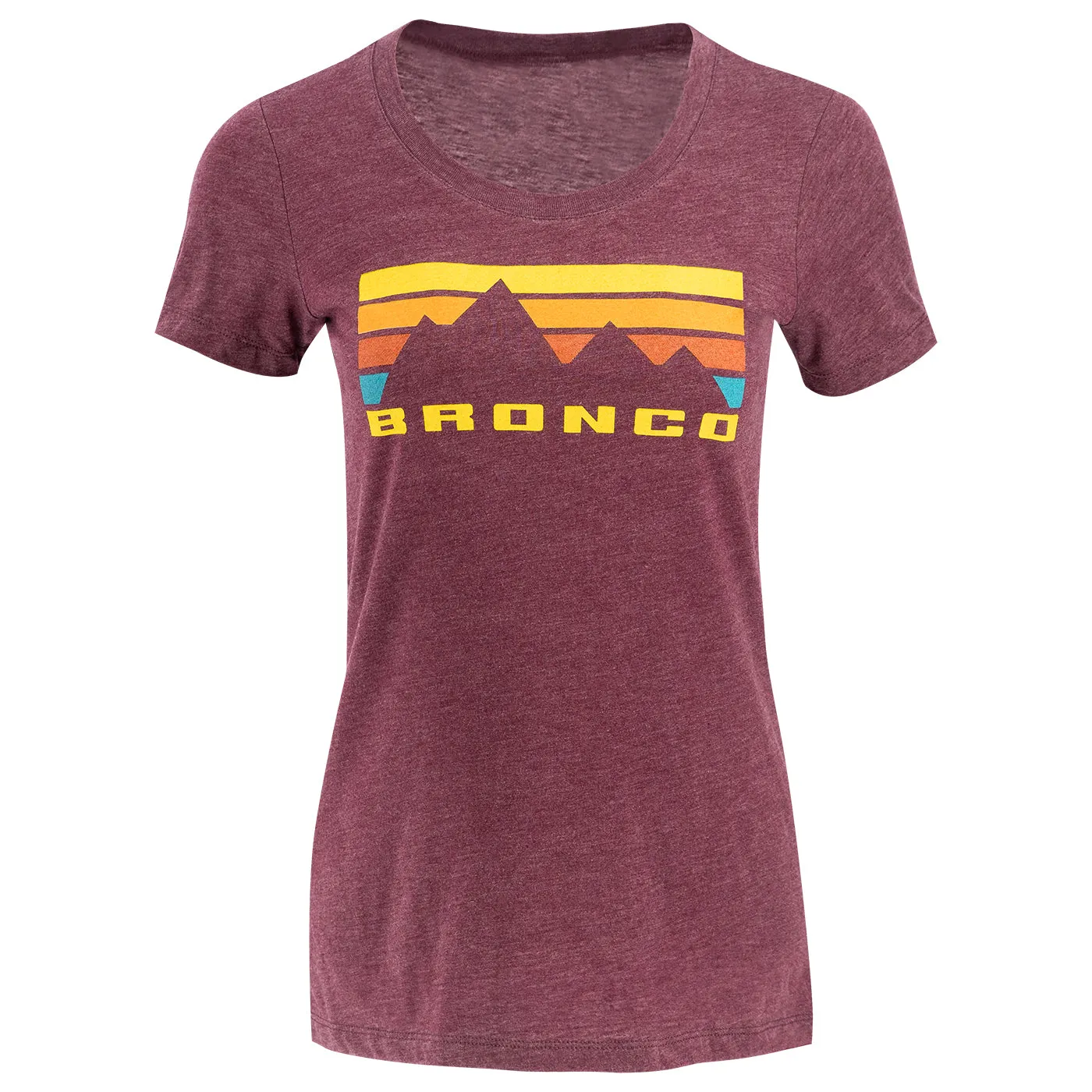 Ford Bronco Womens Mountain Skyline Short Sleeve T-Shirt