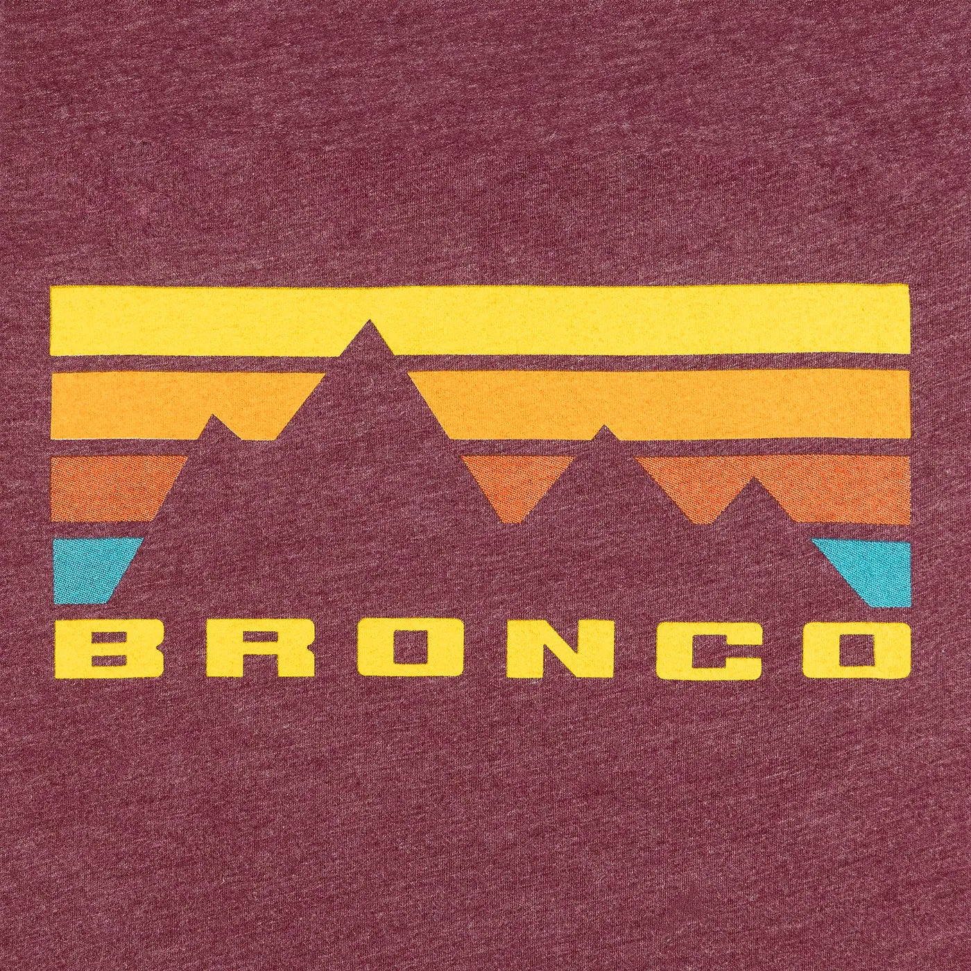 Ford Bronco Womens Mountain Skyline Short Sleeve T-Shirt