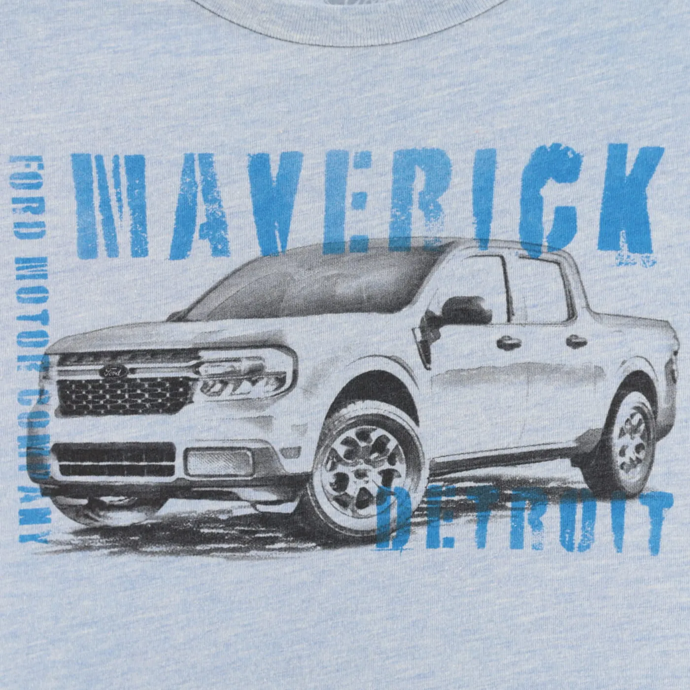 Ford Maverick Detroit Painted Truck Womens T-Shirt