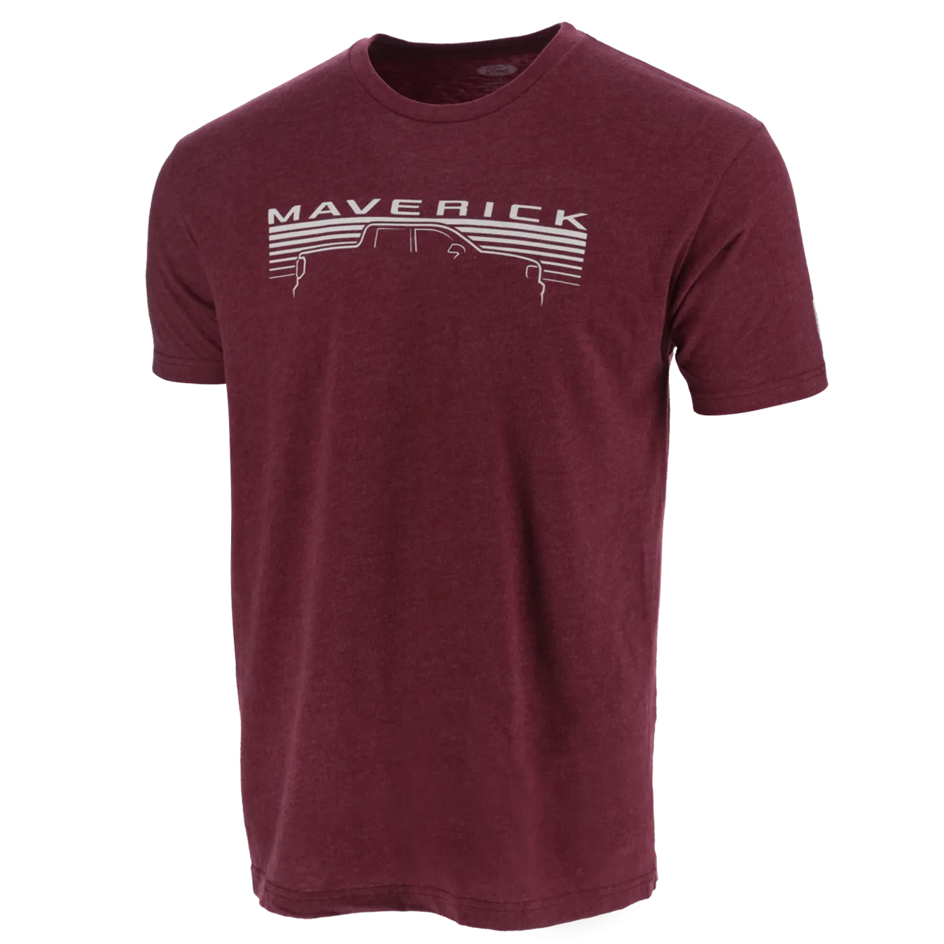 Ford Maverick Mens Graphic Truck Burgundy Short Sleeve T-Shirt