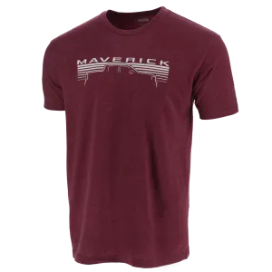 Ford Maverick Mens Graphic Truck Burgundy Short Sleeve T-Shirt