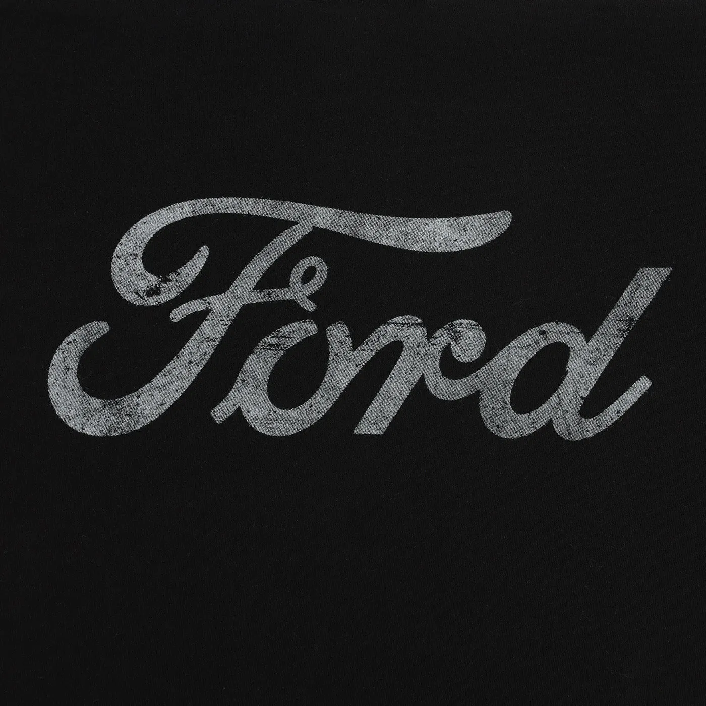 Ford Mens Distressed Script Short Sleeve T-Shirt