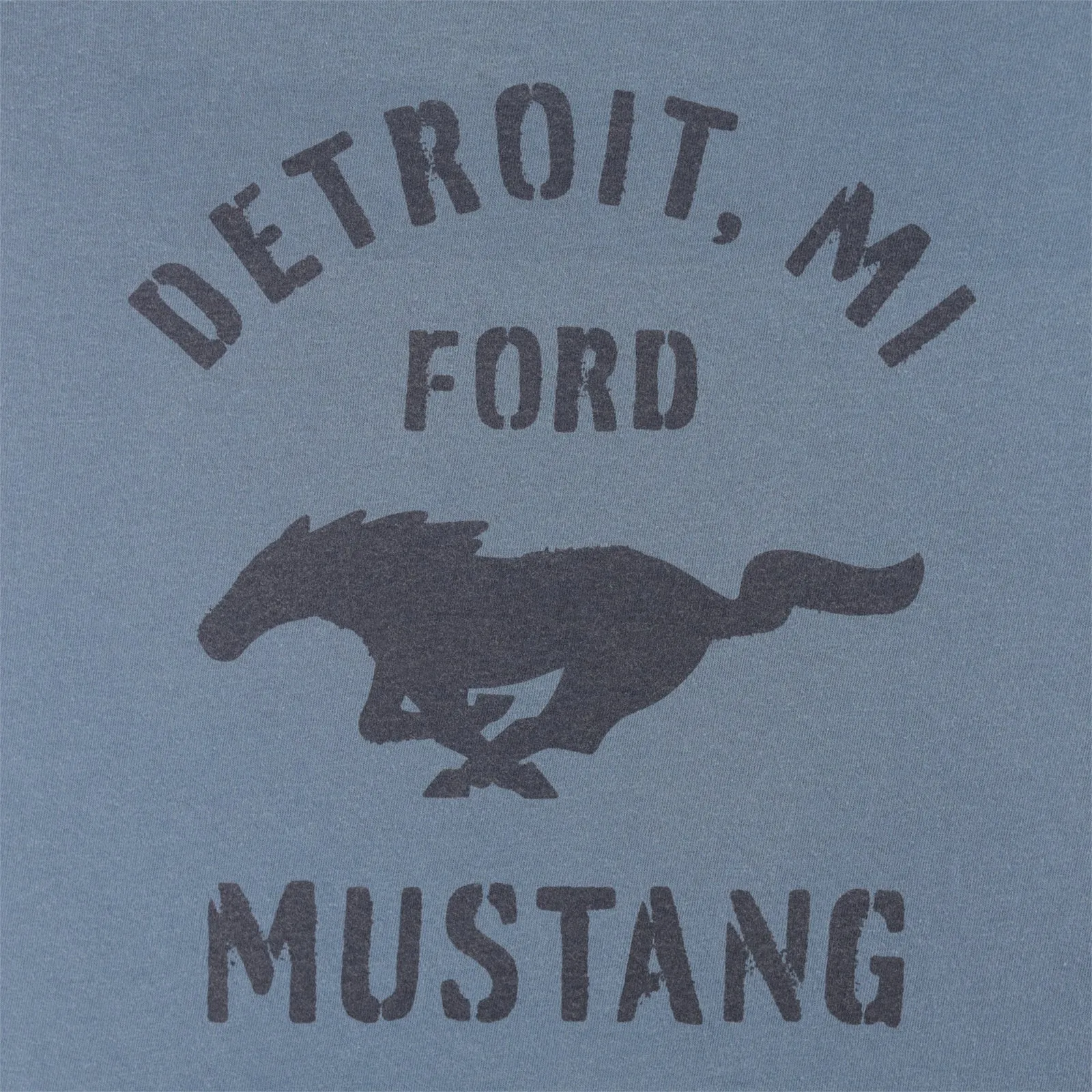 Ford Mustang Mens Blue Detroit Michigan T-Shirt