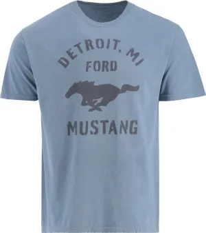Ford Mustang Mens Blue Detroit Michigan T-Shirt