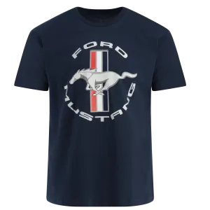 Ford Mustang Tribar Logo Short Sleeve T-Shirt