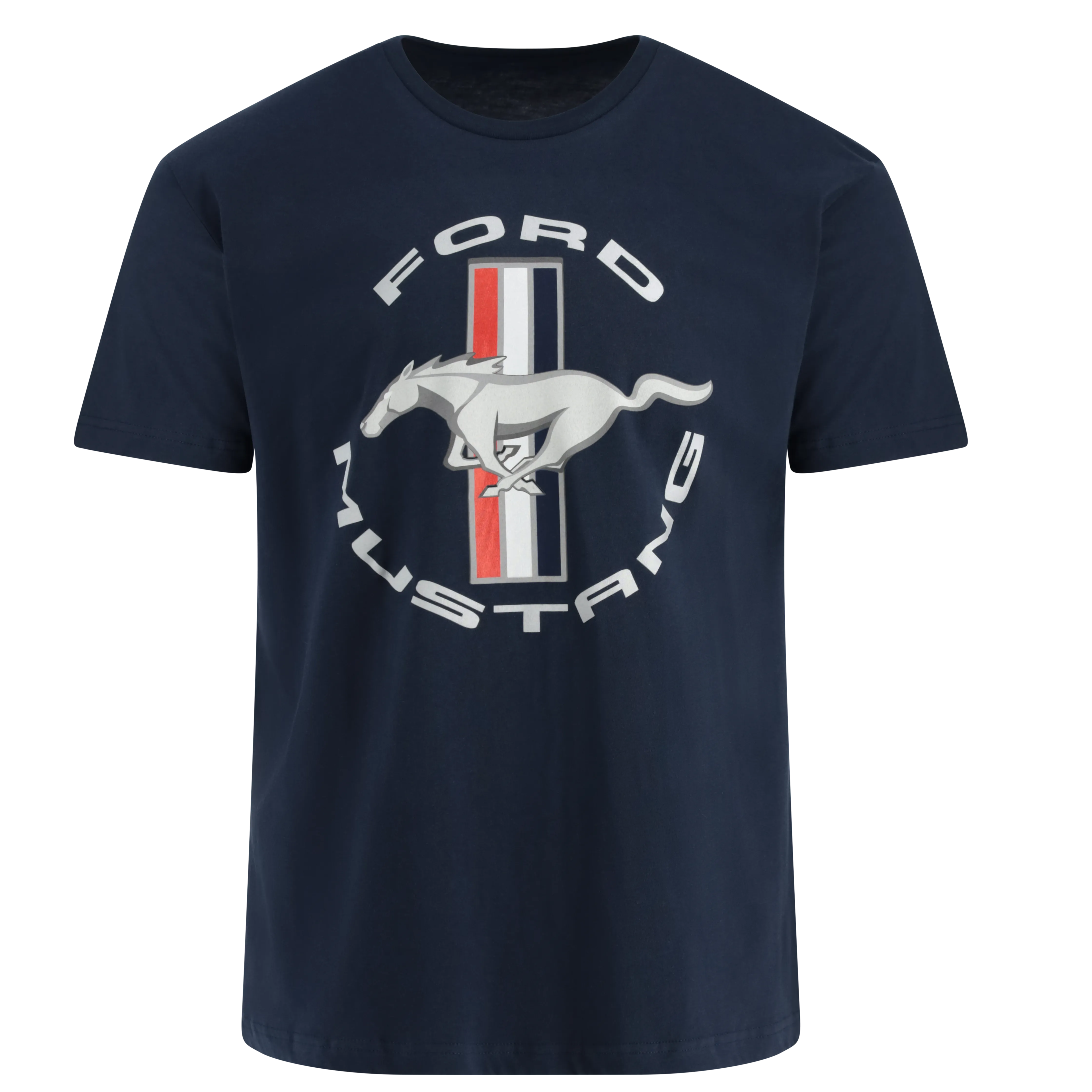 Ford Mustang Tribar Logo Short Sleeve T-Shirt