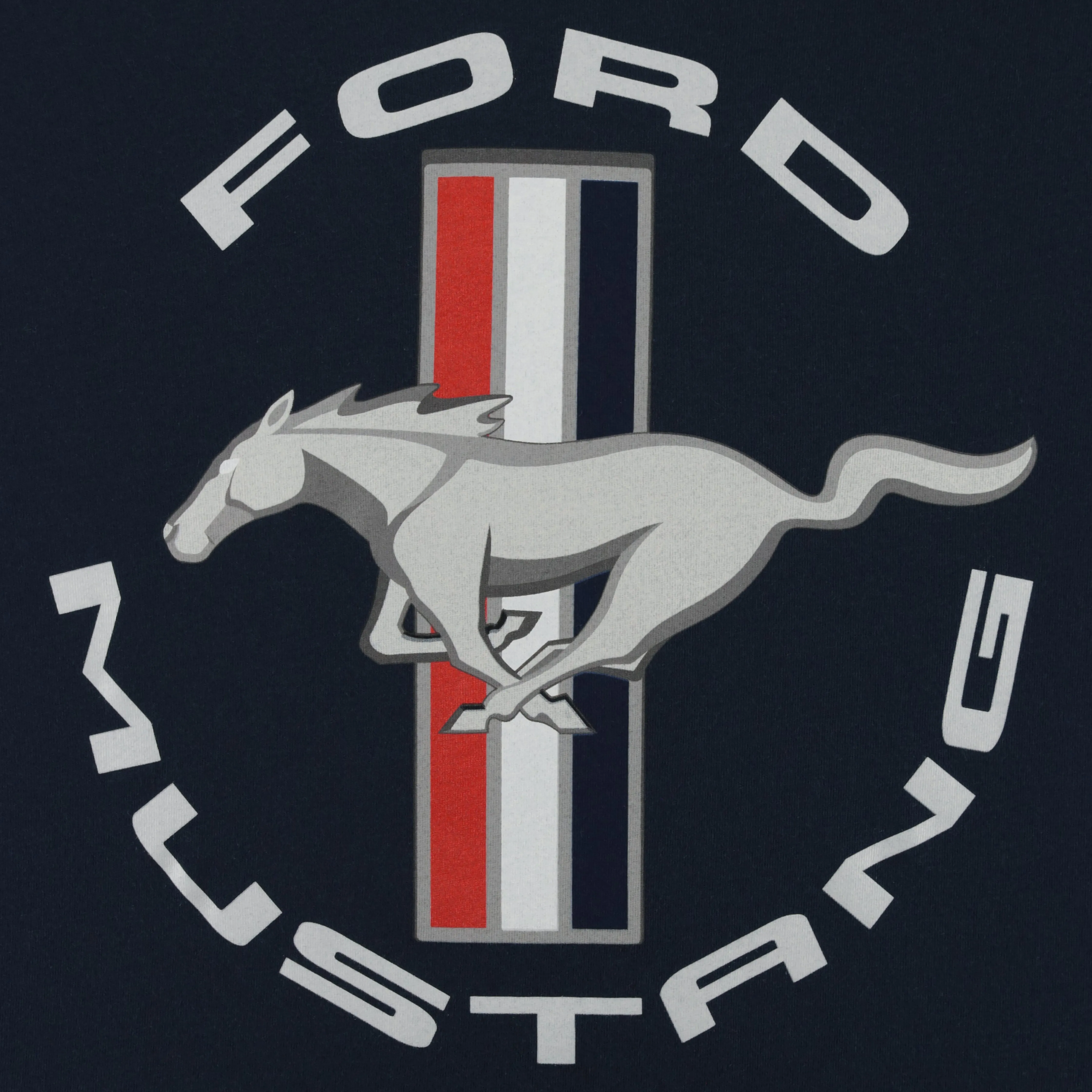 Ford Mustang Tribar Logo Short Sleeve T-Shirt