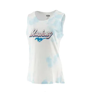 Ford Mustang Womens Cloud Wash Muscle Tank Top