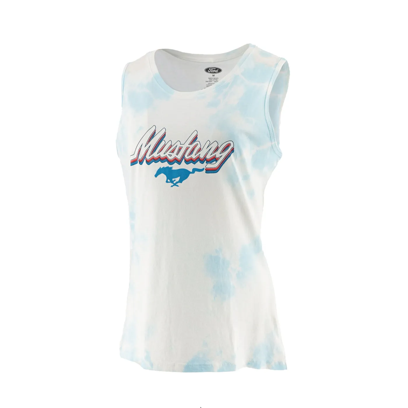 Ford Mustang Womens Cloud Wash Muscle Tank Top