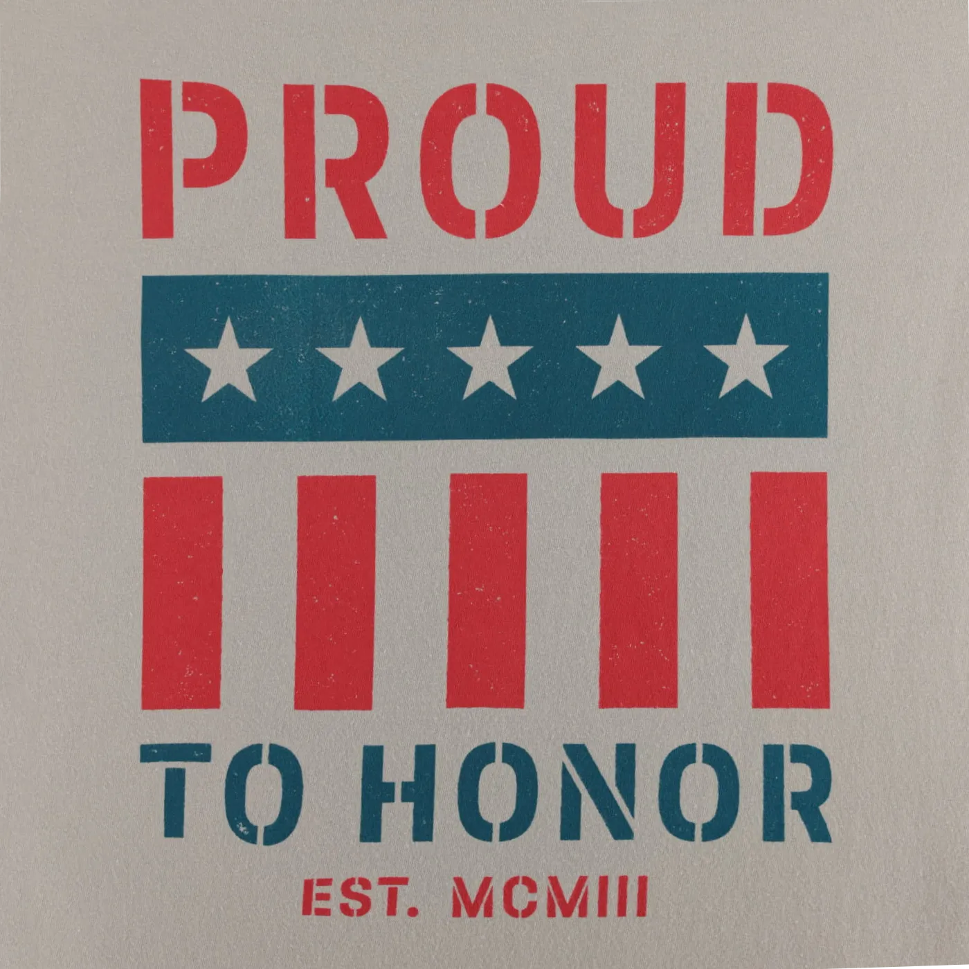 Ford Proud To Honor Mens Graphic Flag T-Shirt