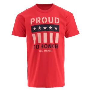 Ford Proud To Honor Mens Graphic Flag T-Shirt