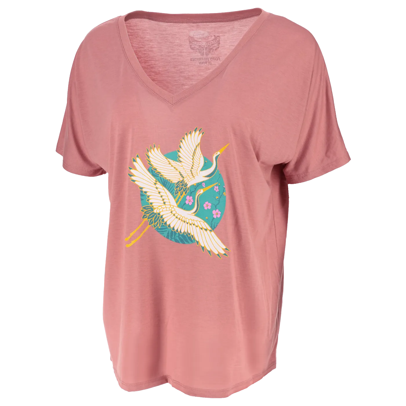 Ford Warriors In Pink Womens Take Flight V Neck T-Shirt