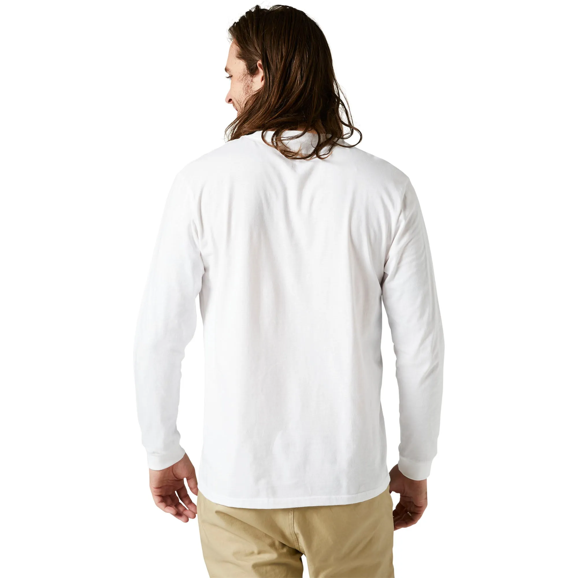 Fox Racing Kawasaki Stripe Long Sleeve Premium Tee T-Shirt Optic White