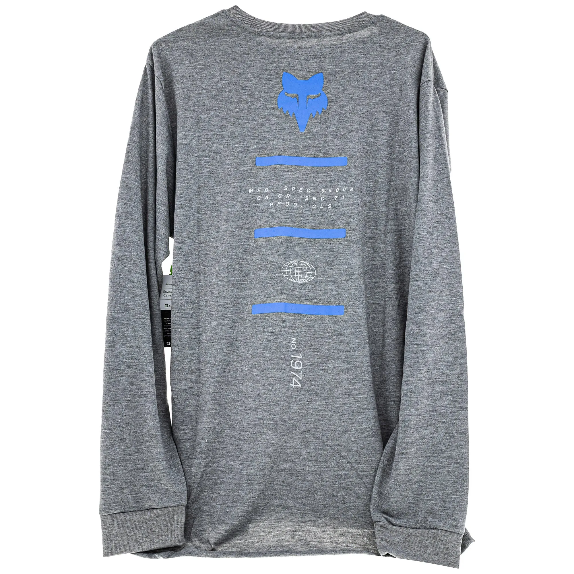 Fox Racing Magnetic LS Tech T-Shirt Heather Graphite Grey