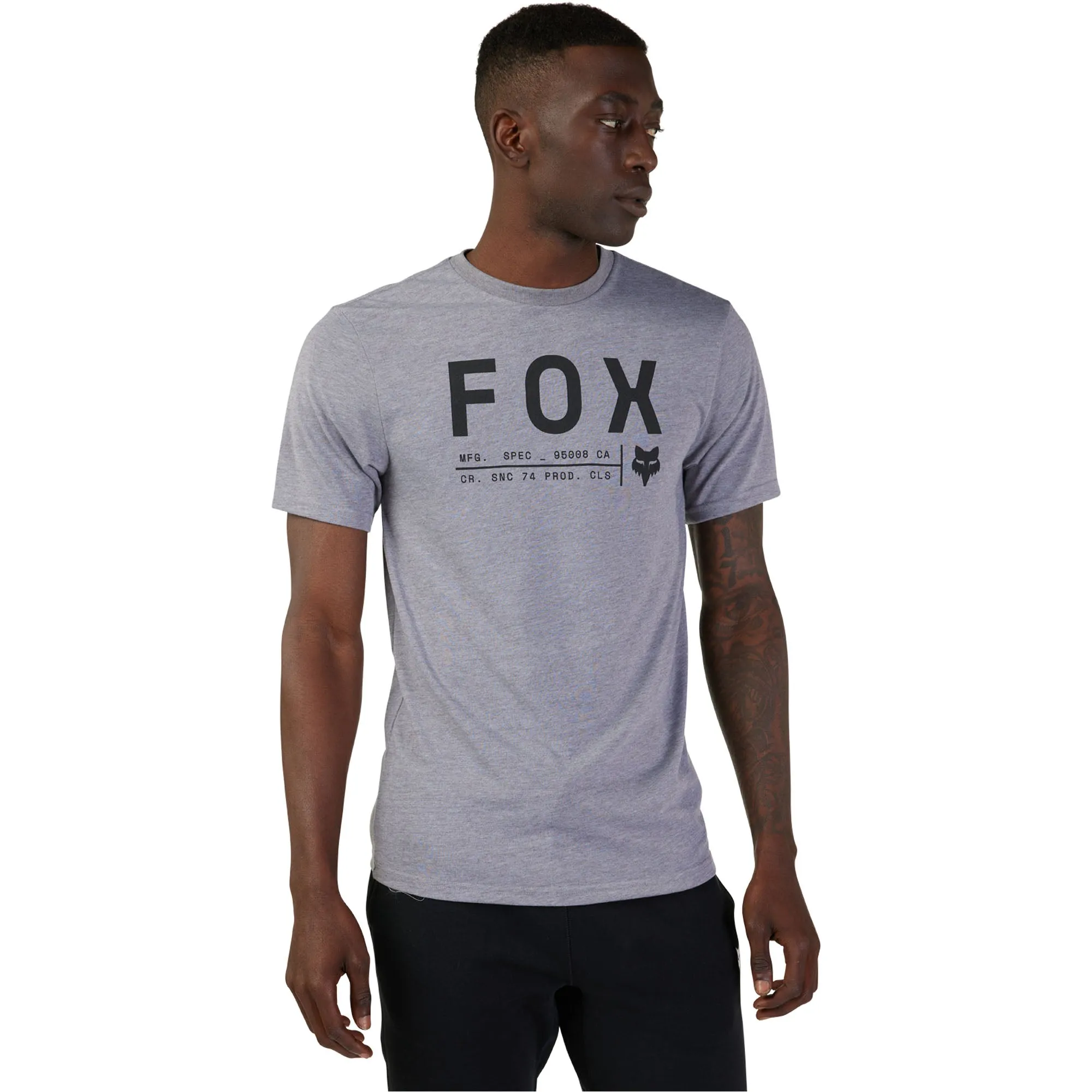 Fox Racing Non Stop SS Tech Tee T-Shirt Heather Graphite Grey