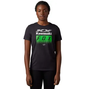 Fox Racing Womens Kawasaki Short Sleeve Tee T-Shirt Black