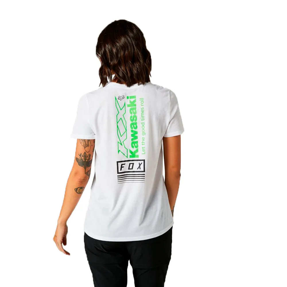 Fox Racing Womens Kawasaki Tee T-Shirt White