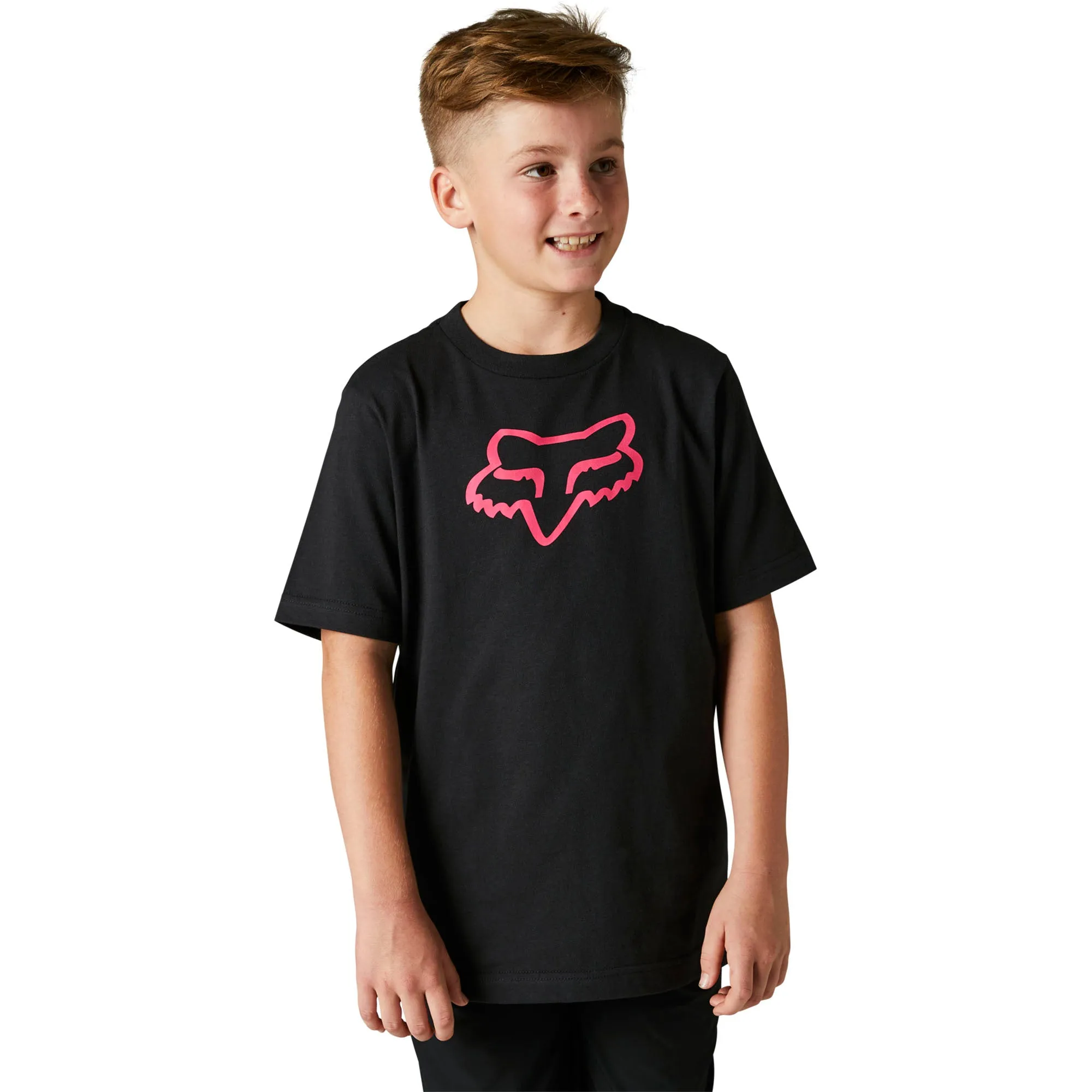 Fox Racing Youth Legacy Tee T-Shirt Black/Pink