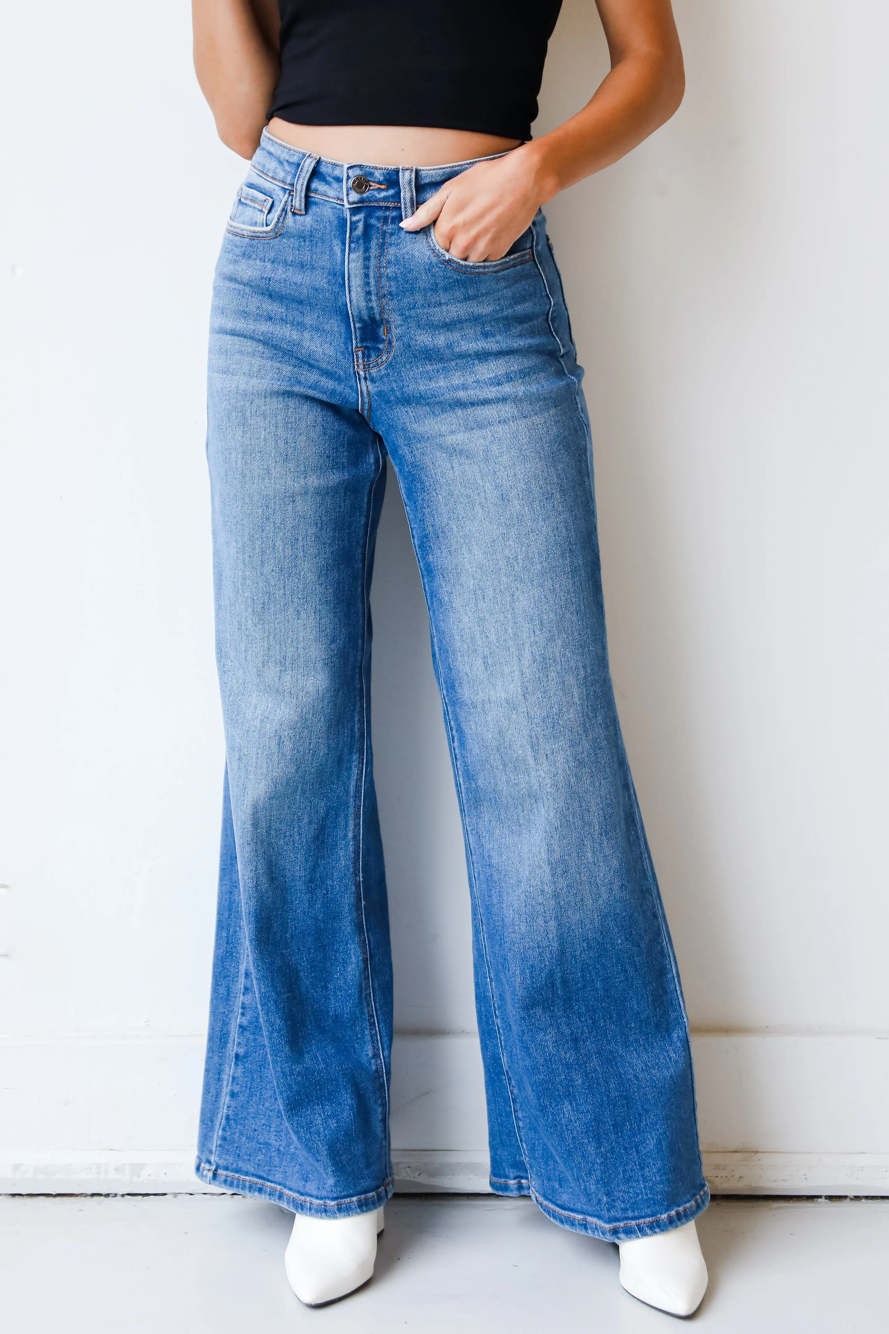 Free Fall Wide Leg Jeans